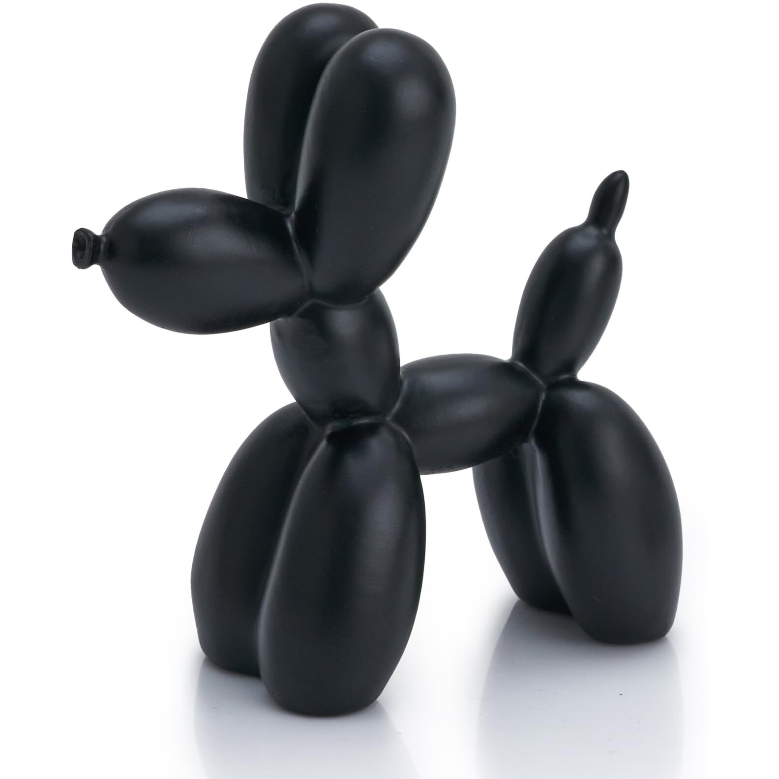 Amoiensis Shiny Balloon Dog Statue Decor, 4 Inch Miniature Balloon Dog Statue, Vibrant Color Balloon Dog Statue, Funny Cute Nick Nacks For Shelves Decor(Red)