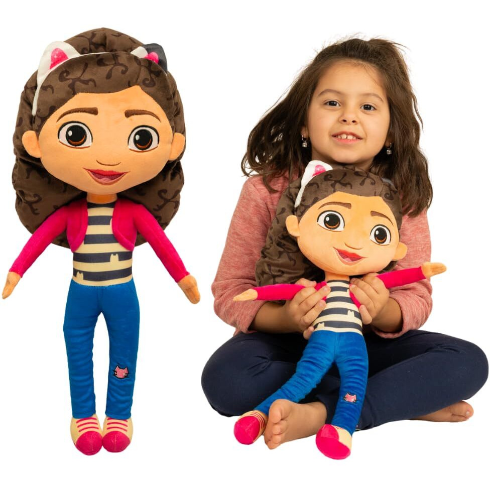 Franco Dreamworks Gabby's Dollhouse Kids Bedding Super Soft Plush Decorative Throw Cuddle Pillow, (Officially Licensed Product)