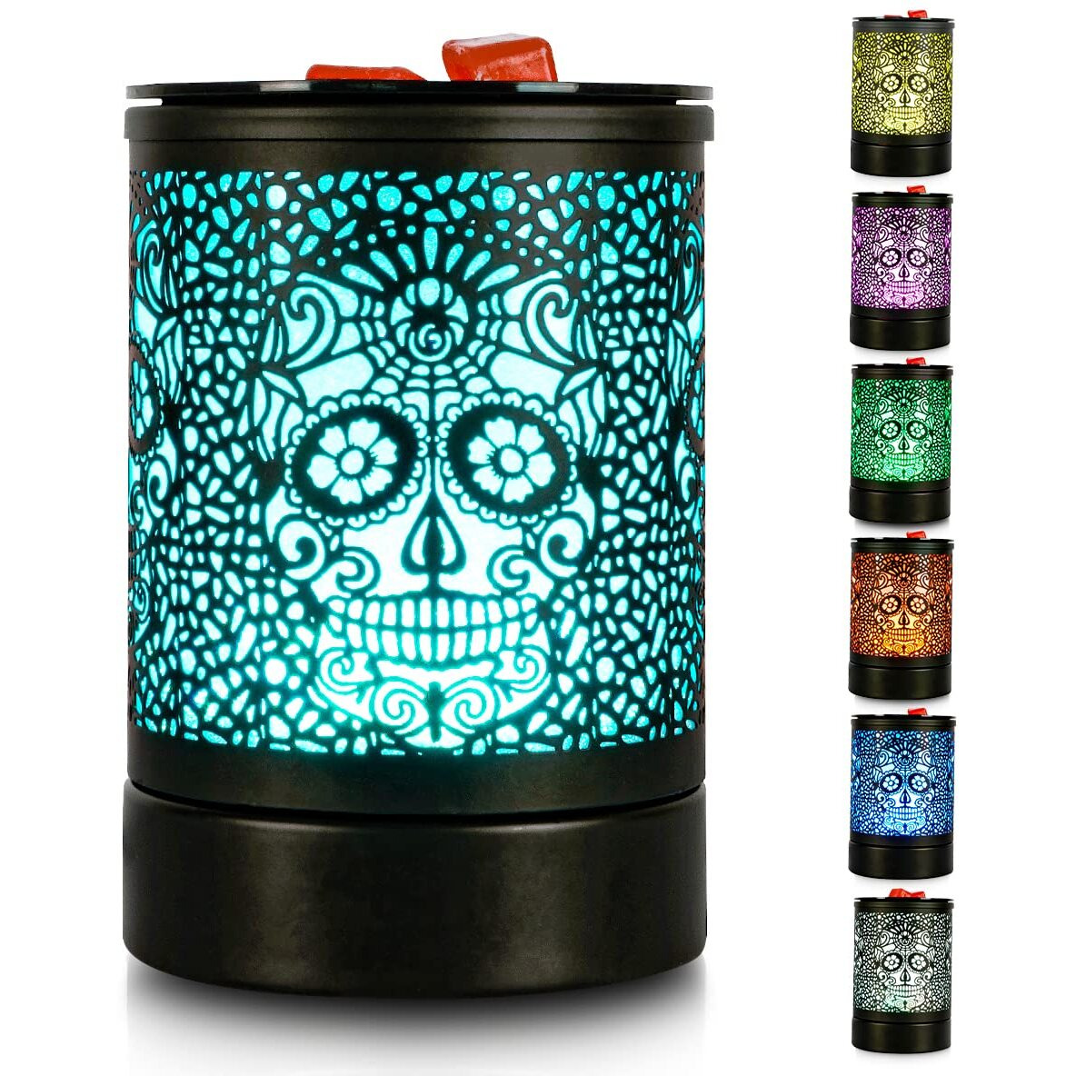 Enaroma Skull Black Electric Fragrance Wax Melts Warmer Oil Melter Scented Tart Burner For Home Decor