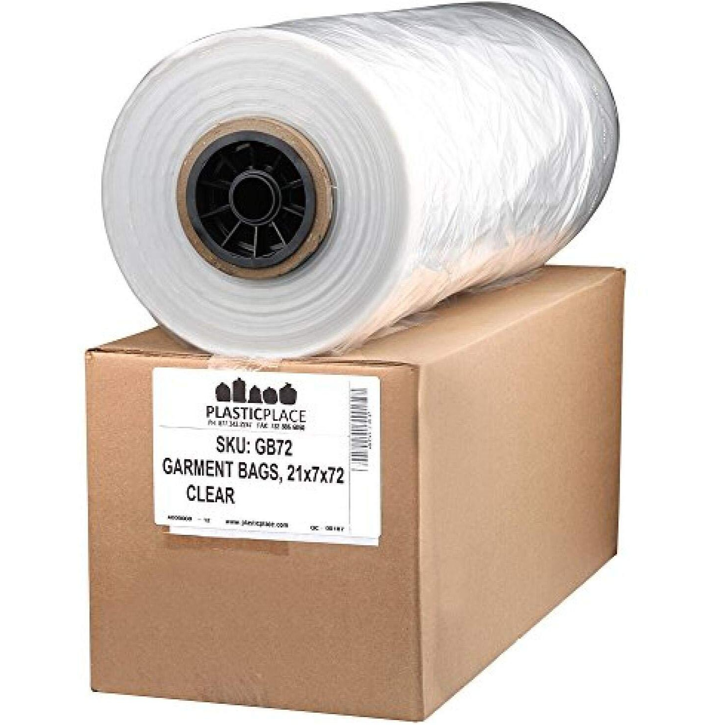 Plasticplace Mil Garment Bags, Clear, 240 Count