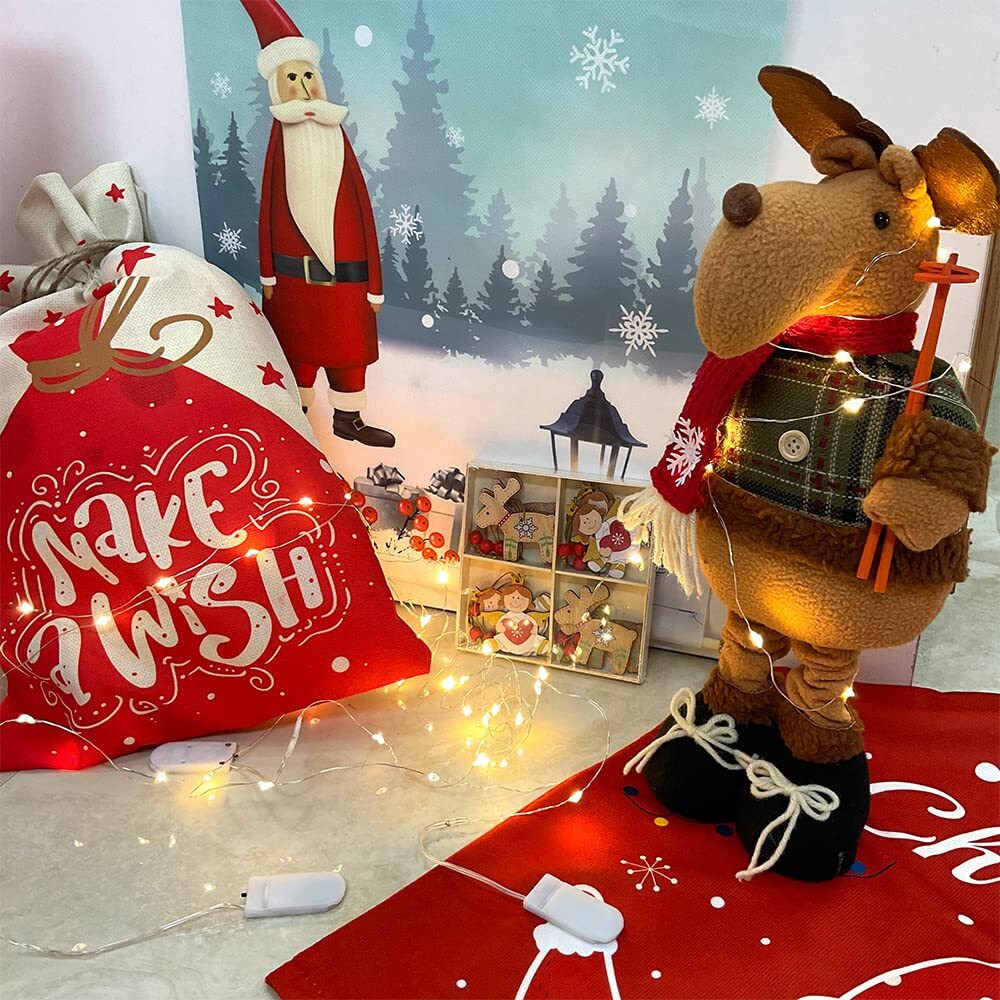 Etinga 10 Pack Fairy Lights Battery Operated String Lights, 10 Led On 3.3Ft Silvery Copper Wire,For Flowers Gift Box Wedding Party Christmas Decoration (Warm White, 10 Pack)