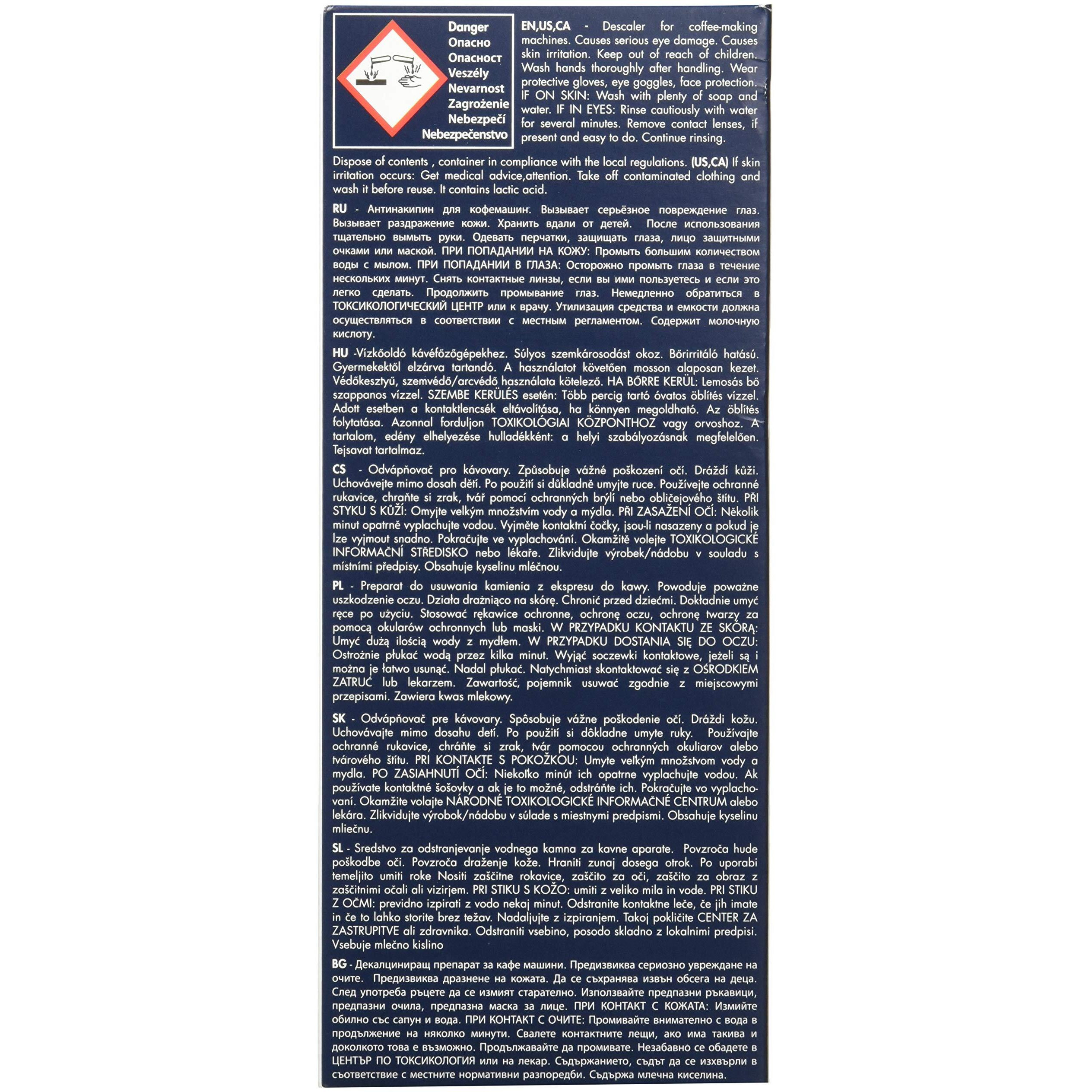 Delonghi Eco Descaling Solution 5513291781, 16.9 Fl Oz (Pack Of 2), White