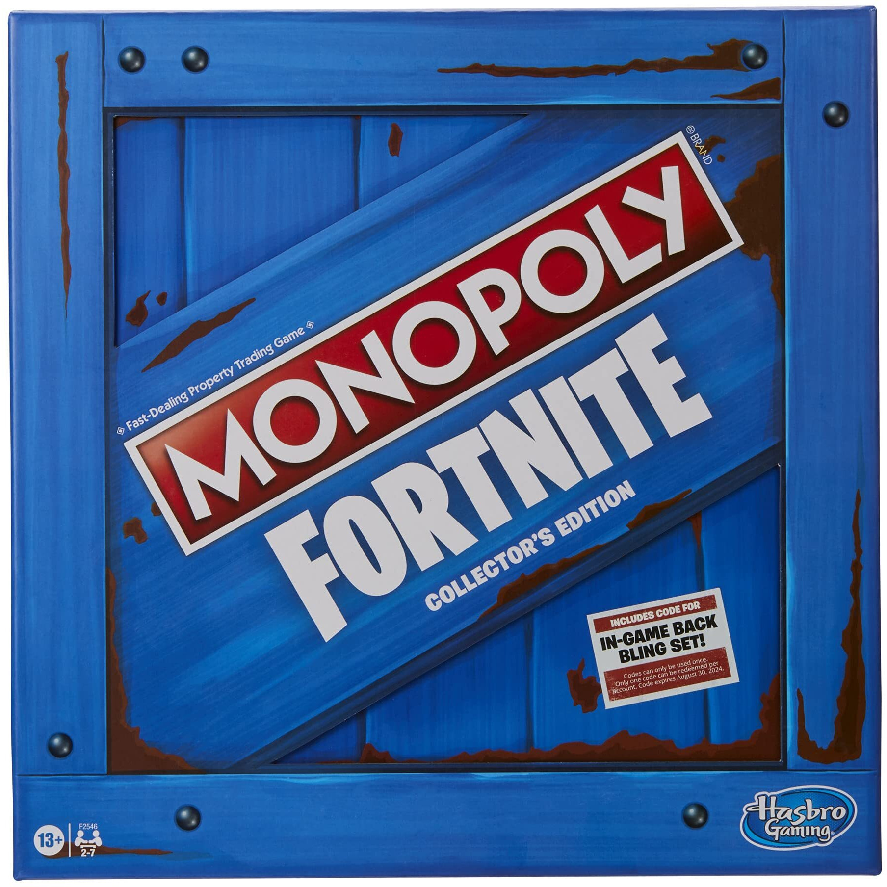 Monopoly Fortnite Collector's Edition Board Game Inspired By Fortnite Video Game, Board Game For Teens And Adults, Ages 13 And Up