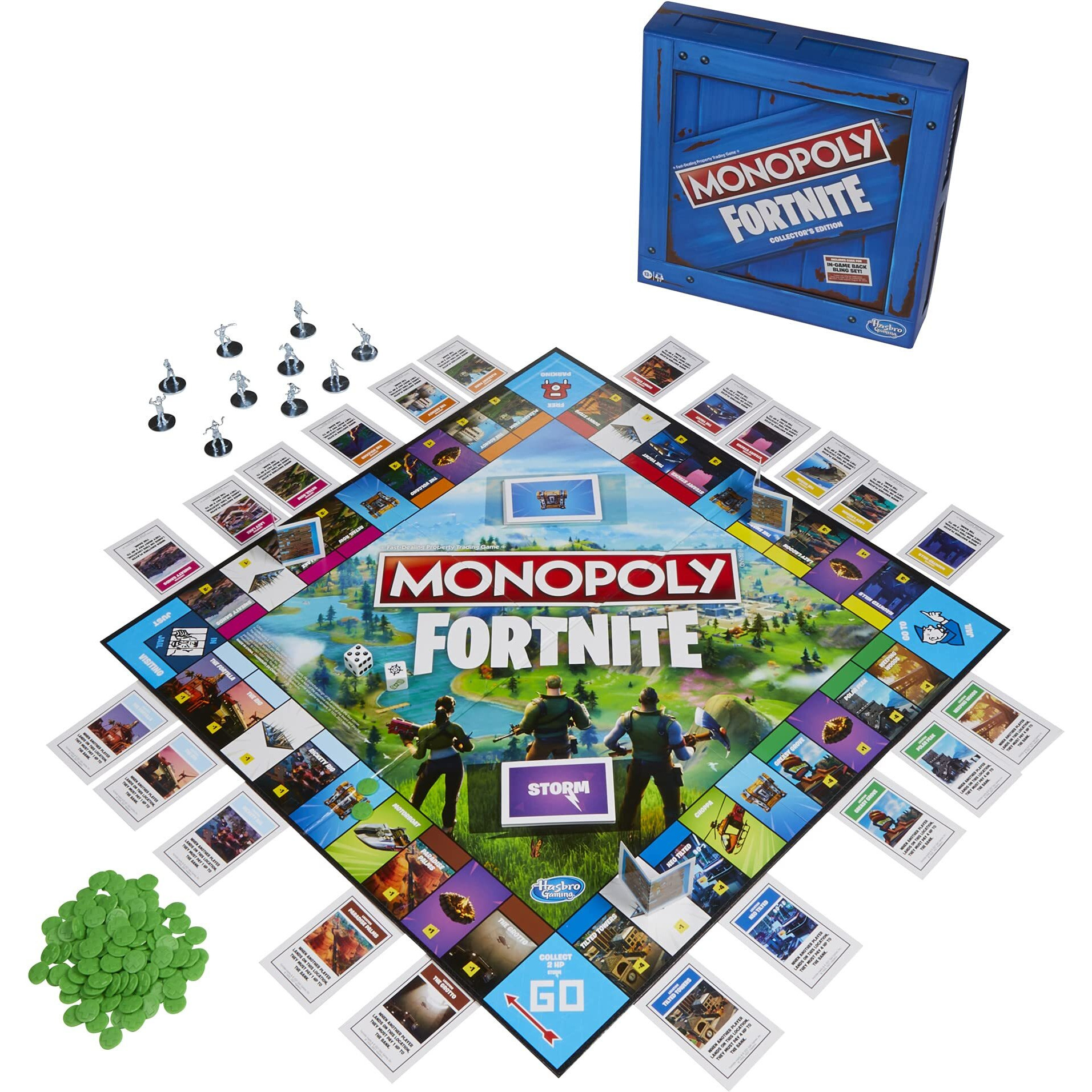 Monopoly Fortnite Collector's Edition Board Game Inspired By Fortnite Video Game, Board Game For Teens And Adults, Ages 13 And Up