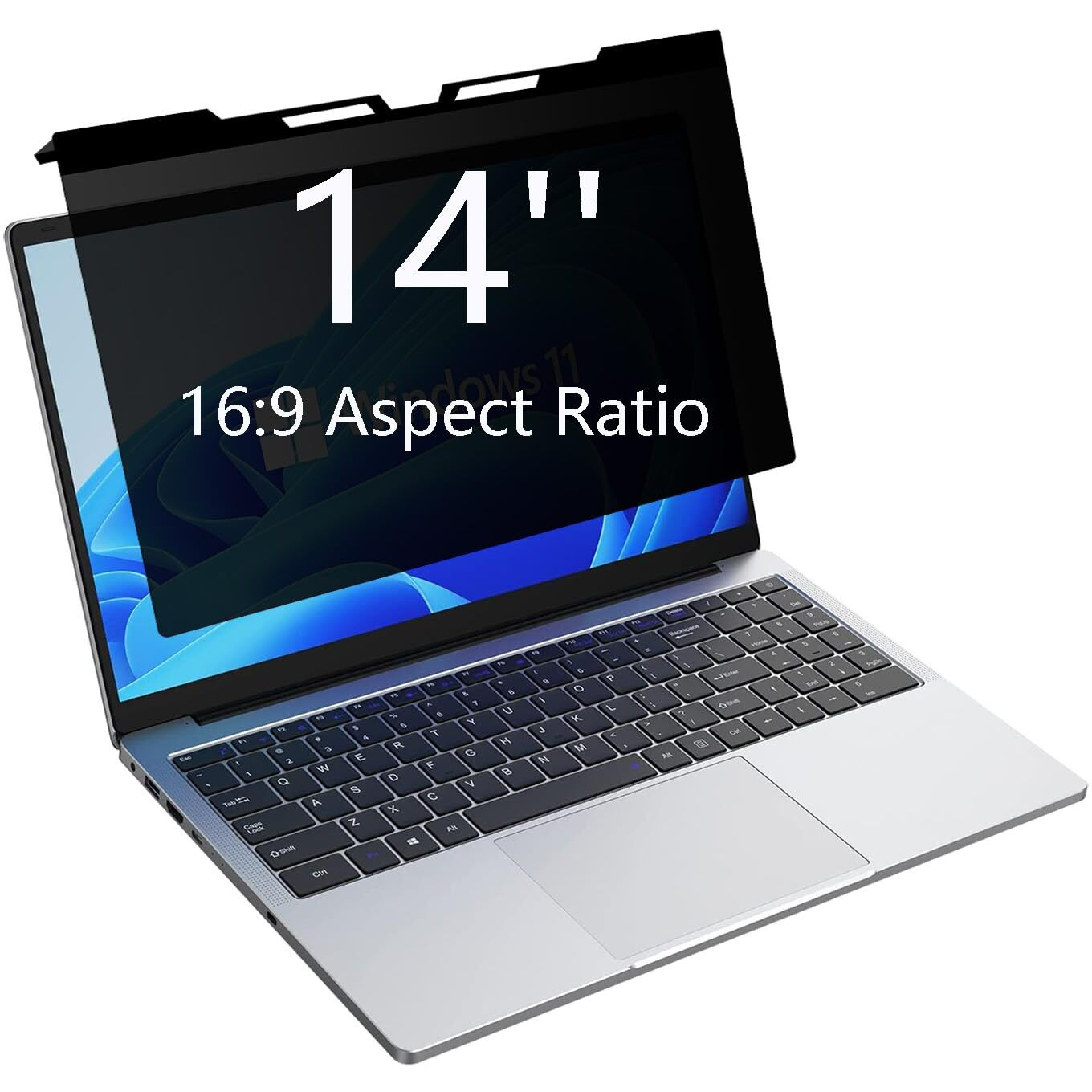 Ceydebne Hanging Laptop Privacy Screen 14 Inch For 169 Widescreen Laptop, Anti Blue Light Screen Protector - Anti-Glare - Anti-Scratch Protector Film For Data Confidentiality Privacy Shield