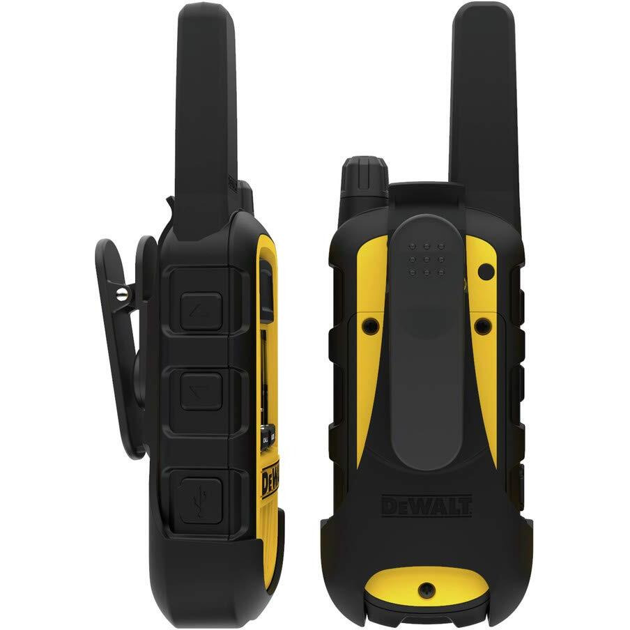 Dewalt Dxfrs800 2 Watt Heavy Duty Walkie Talkies - Waterproof, Shock Resistant, Long Range & Rechargeable Two-Way Radio With Vox (2 Pack)