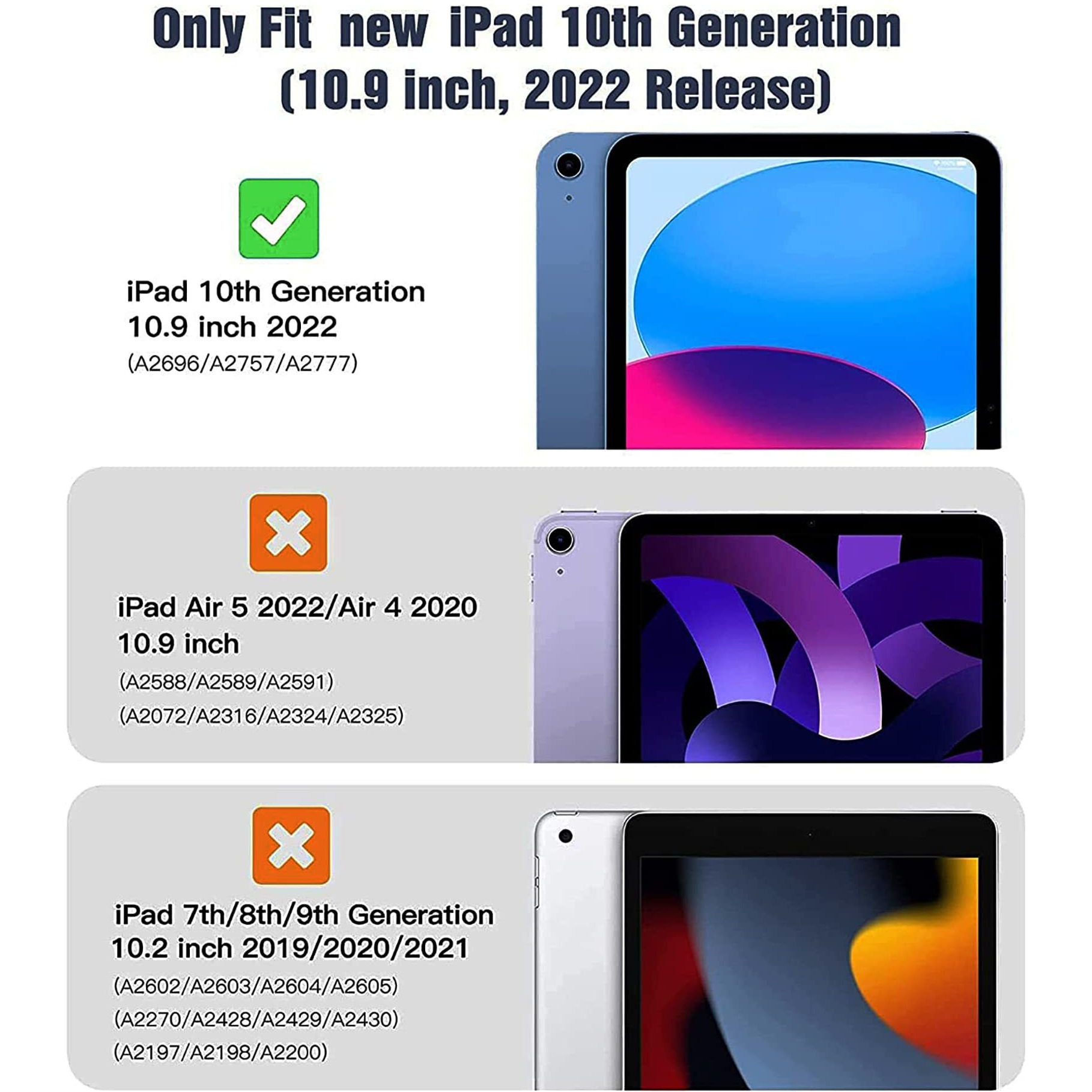 Ltrop Kids Case For Ipad 10Th Generation 10.9 Inch 2022, Ipad 10.9 Case 10Th Generation, With Shoulder Strap, Durable Light Weight Handle Stand Child-Proof Bumper Case For Ipad 10Th Gen 2022, Blue