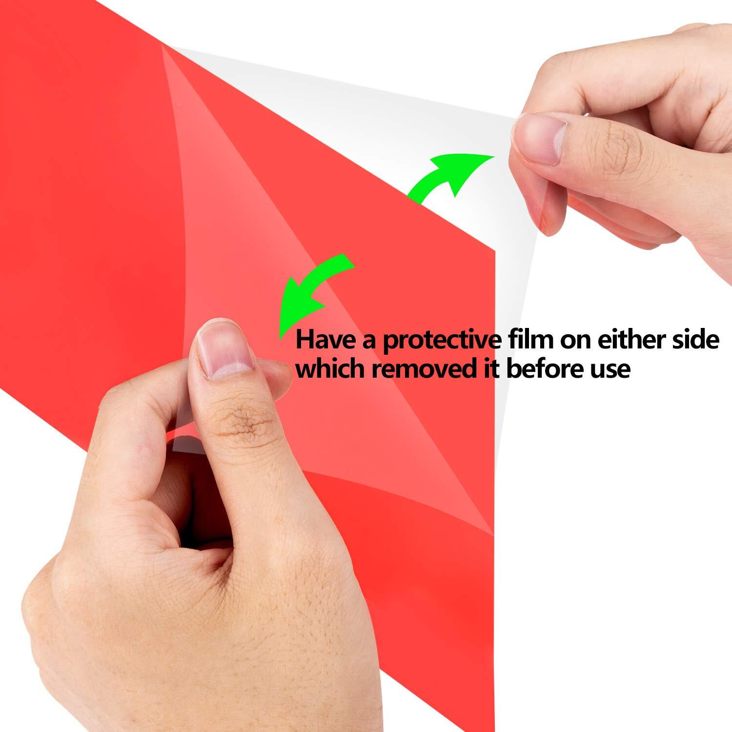 Gel Light Filter - 14 Pieces Colored Overlays Correction Lighting Filters, Transparent Color Film Plastic Sheets For Christmas Landscape Led Light Or Reading, Red And Green, 11.7 X 8.5 Inches