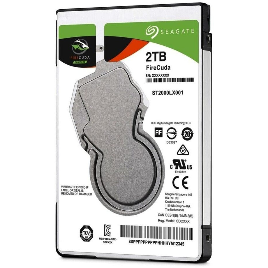 Seagate (St2000Lx001) Firecuda 2Tb Solid State Hybrid Drive Performance Sshd - 2.5 Inch Sata 6Gb/S Flash Accelerated For Gaming Pc Laptop