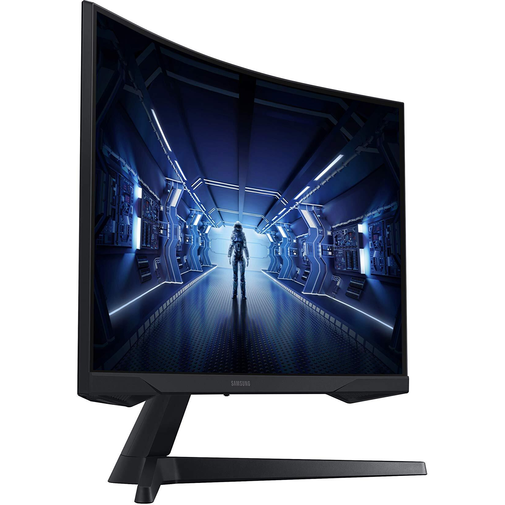Samsung Odyssey G5 Series 27-Inch Wqhd (2560X1440) Gaming Monitor, 144Hz, Curved, 1Ms, Hdmi, Display Port, Freesync Premium (Lc27G55Tqwnxza)