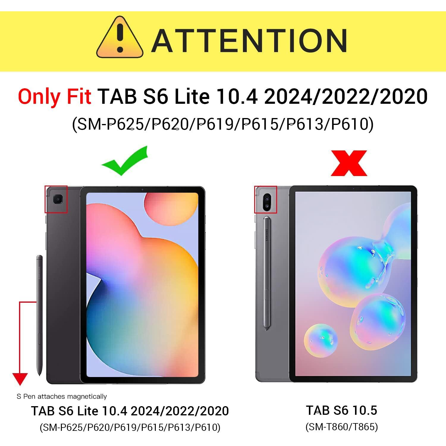 Ztotopcases For 2024/2022/2020 Galaxy Tab S6 Lite 10.4&quotCase With Pen Holder,Auto Wake/Sleep,Pu Lightweight Trifold Stand Folio Cover For Samsung Galaxy S6 Lite Tablet(Sm-P615/P619/P620/P625),Rose Gold