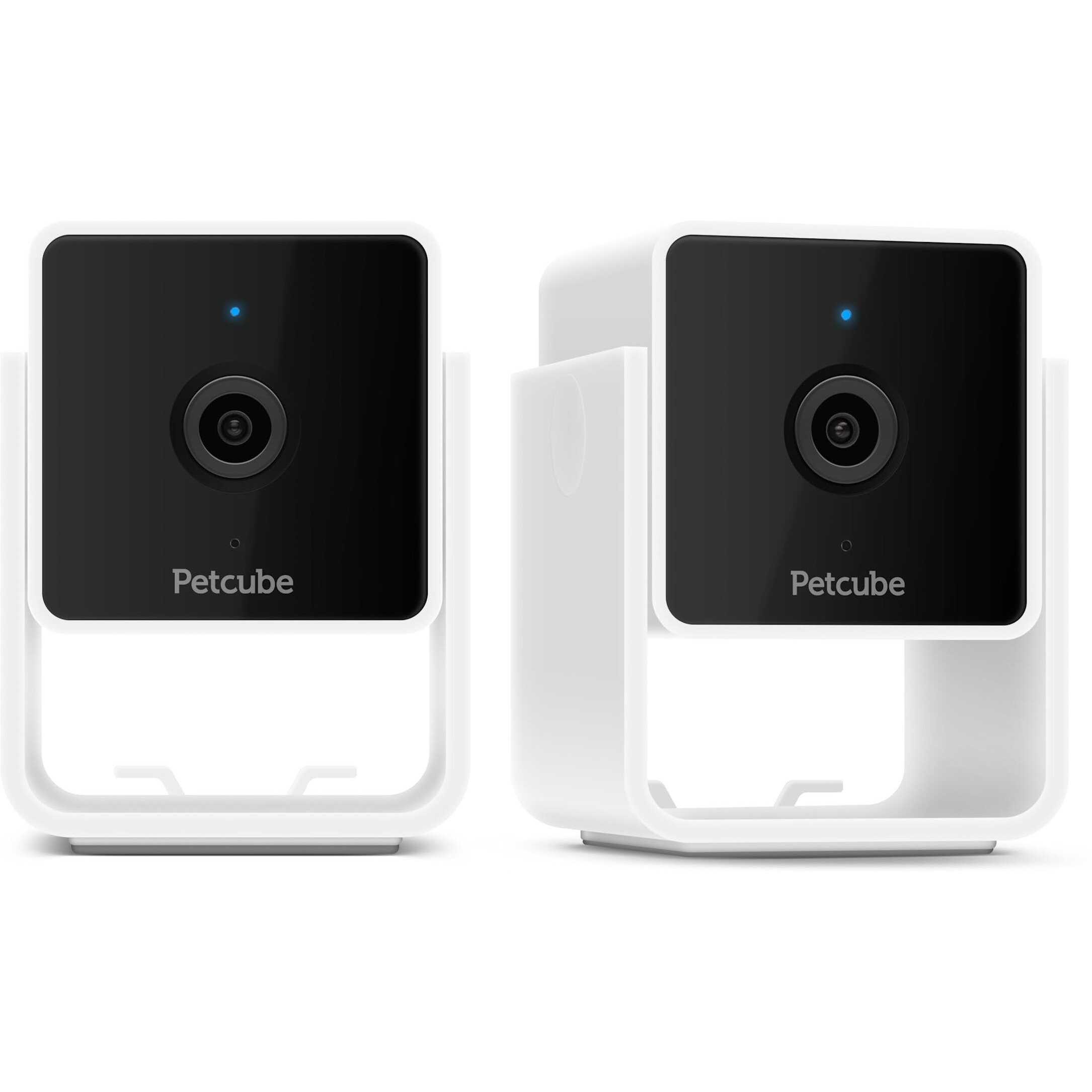 Petcube Cam Indoor Home Security Camera With 1080P Hd Video, Two-Way Audio, Motion Detection, And Phone App, Night Vision Wi-Fi Camera For Apartment Security, Video Baby Monitor, Pet Camera (2Pack)