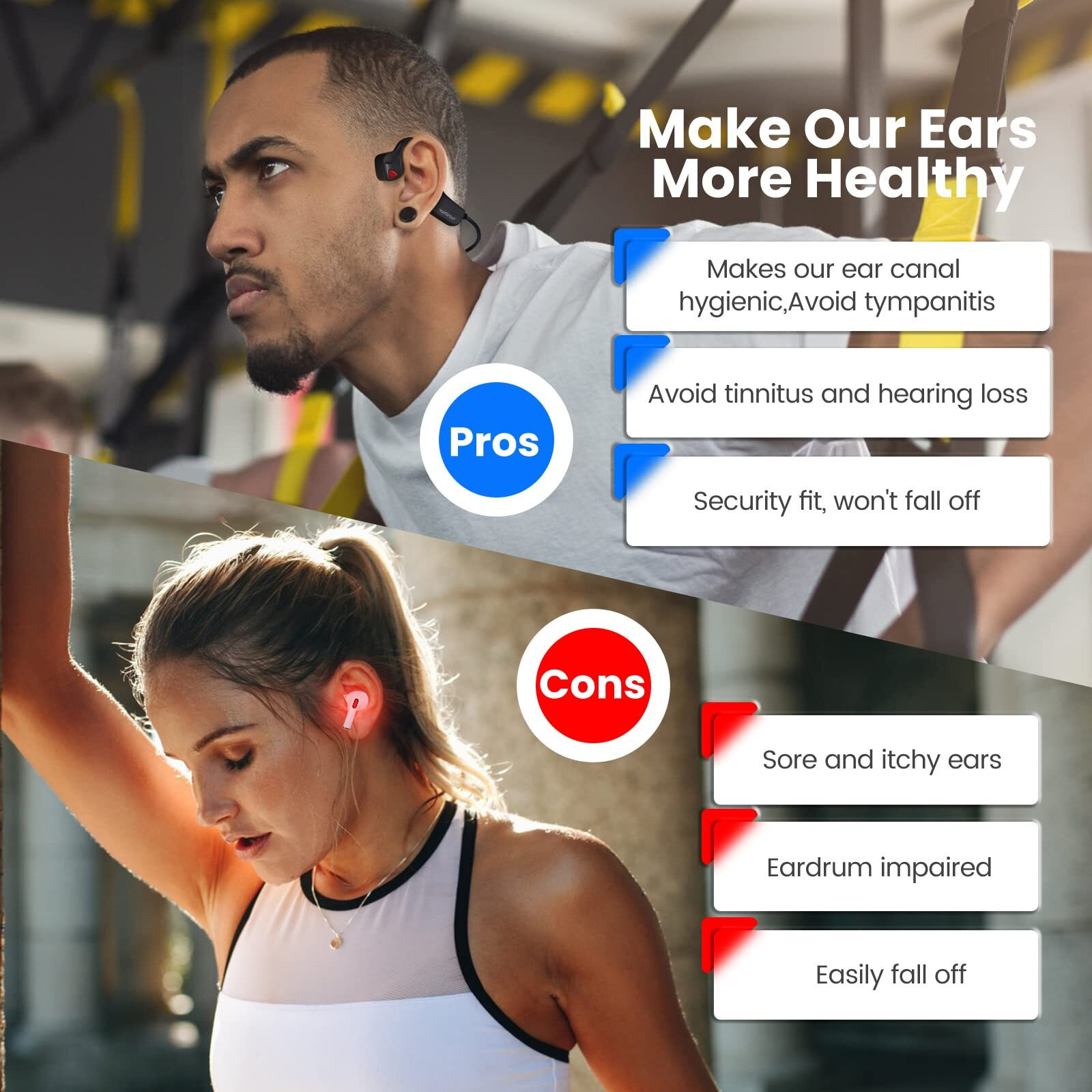 Youthwhisper Bone Conduction Headphones Bluetooth Open Ear Headphones With Mic Wireless Muitipoint Connection Waterproof Sports Headsets For Running Cycling And Workouts