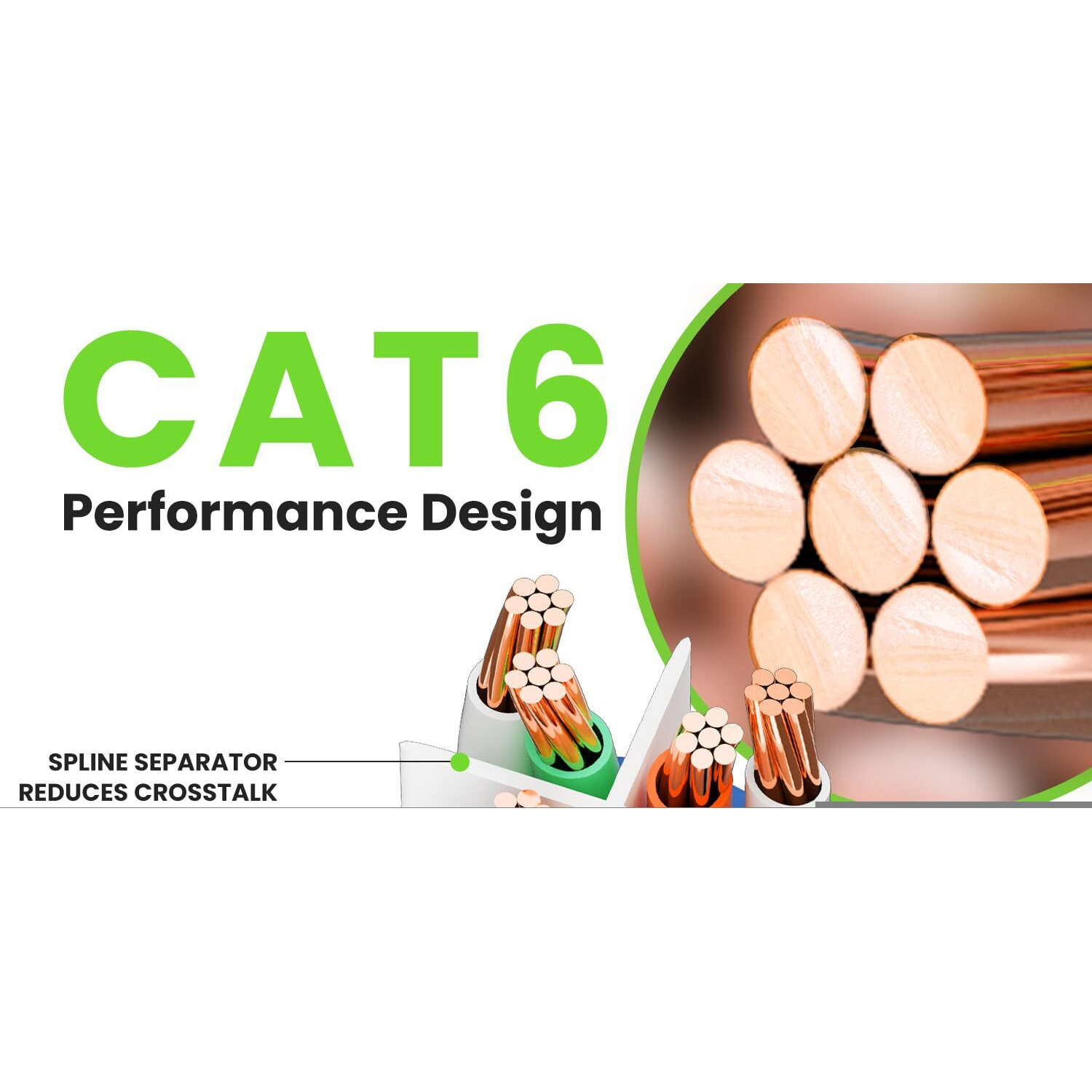 Gearit 24-Pack, Cat 6 Ethernet Cable Cat6 Snagless Patch 10 Feet - Snagless Rj45 Computer Lan Network Cord, Blue - Compatible With 24 48 Port Switch Poe Rackmount 24Port Gigabit