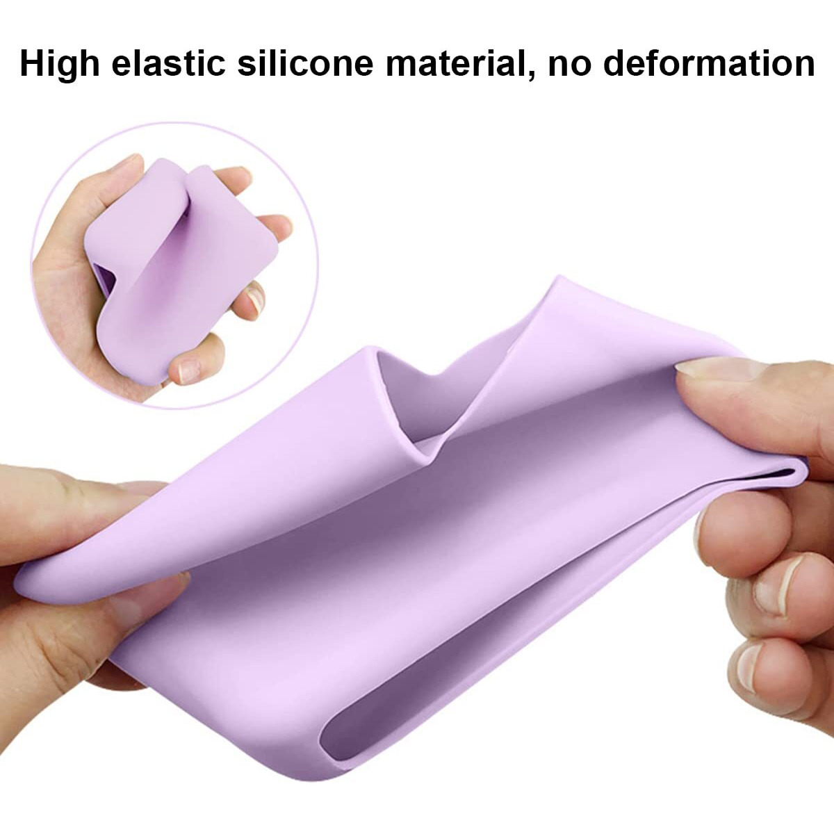 Lcmocico For Macbook Pro 16 Inch 2023 M3 A2991 Power Adapter Cover, 140W Soft Silicone Charger Case Sleeve For Mac Pro 16 A2780 A2485 2021 2022 2023 M2 M1 Pro/Max With Touch Id, Pink Purple