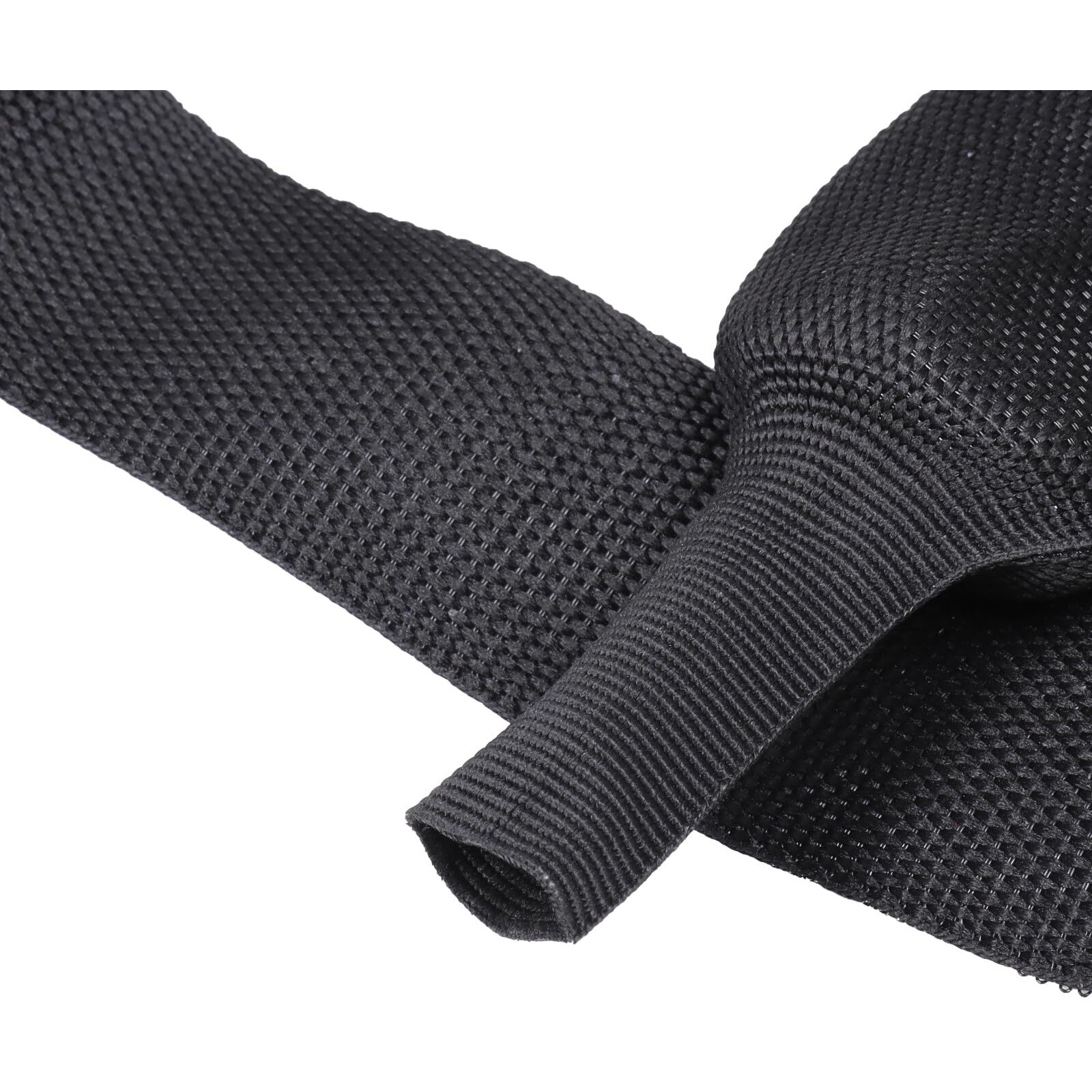 Sonoreboom 2 In 1 Heat Shrink Braided Sleeving Fabric Tubing-Perfectly Fit Irregular Shape Hose/Cable/Wire (1-3/8"(34Mm), 14Ft)