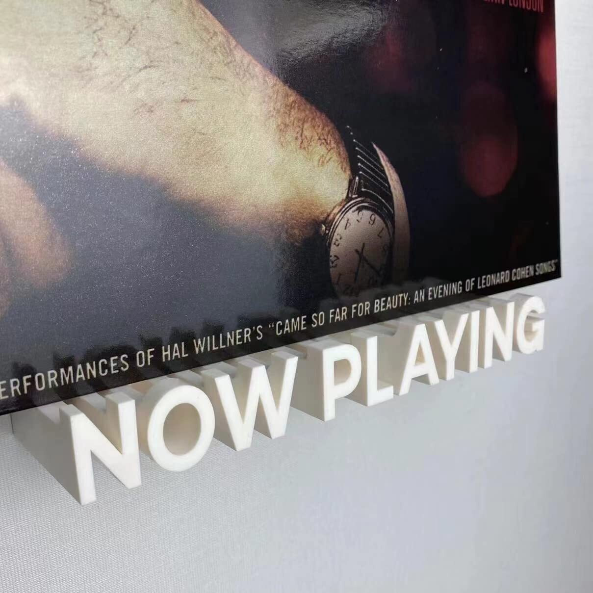 Wpesi Now Playing Vinyl Record Stand Wall Mount,Vinyl Record Wall Mount Display Vinyl Wall Mount Albums Hanging Vinyl Record Wall Record Display Storage Holder (Lvory)