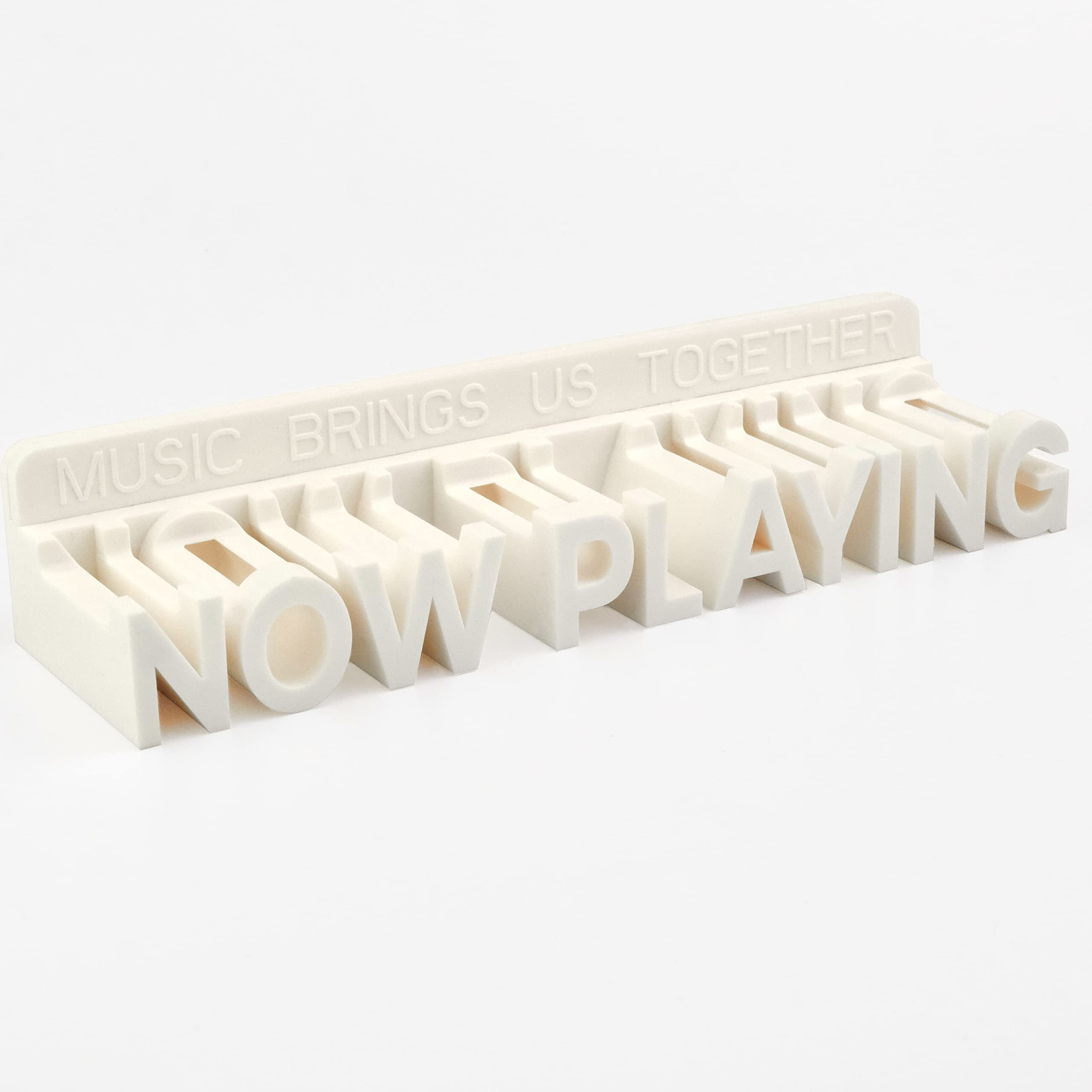 Wpesi Now Playing Vinyl Record Stand Wall Mount,Vinyl Record Wall Mount Display Vinyl Wall Mount Albums Hanging Vinyl Record Wall Record Display Storage Holder (Lvory)