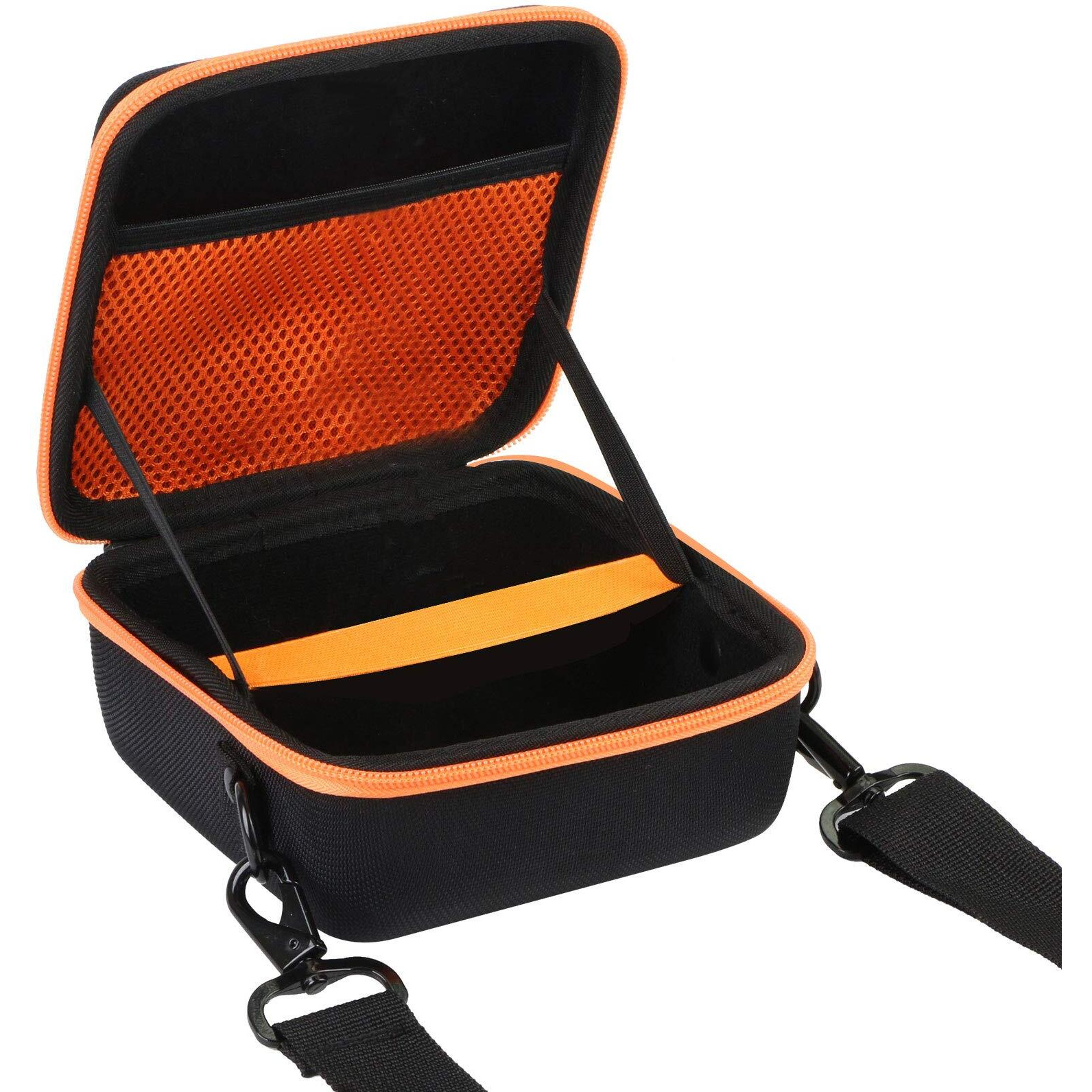 Aenllosi Hard Carrying Case Compatible With Fujifilm Instax Square Sq40/Sq1 Instant Camera,Mesh Pocket For Fujifilm Instax Square Film & Charging Cable(Inside Orange)