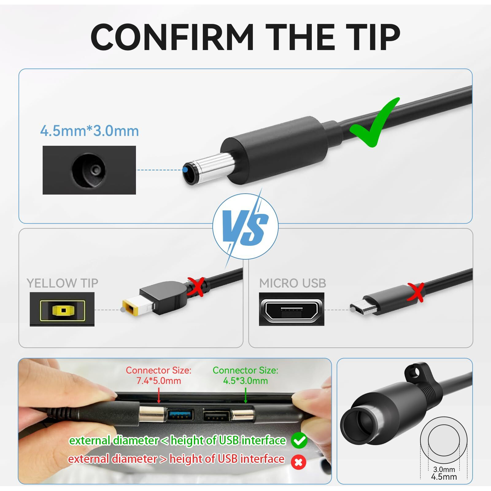 90W Ac Adapter For Dell Inspiron 14 15 16 Series-For Dell Inspiron 15 3000 3520 5000 Charger-For Dell Inspiron 11 13 17 Latitude 3540 Vostro 13 14 15-For Dell Inspiron 17 5000