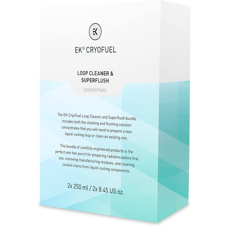 Ekwb Ek-Cryofuel Loop Cleaner + Superflush Concentrate Pc Coolant, 250Ml