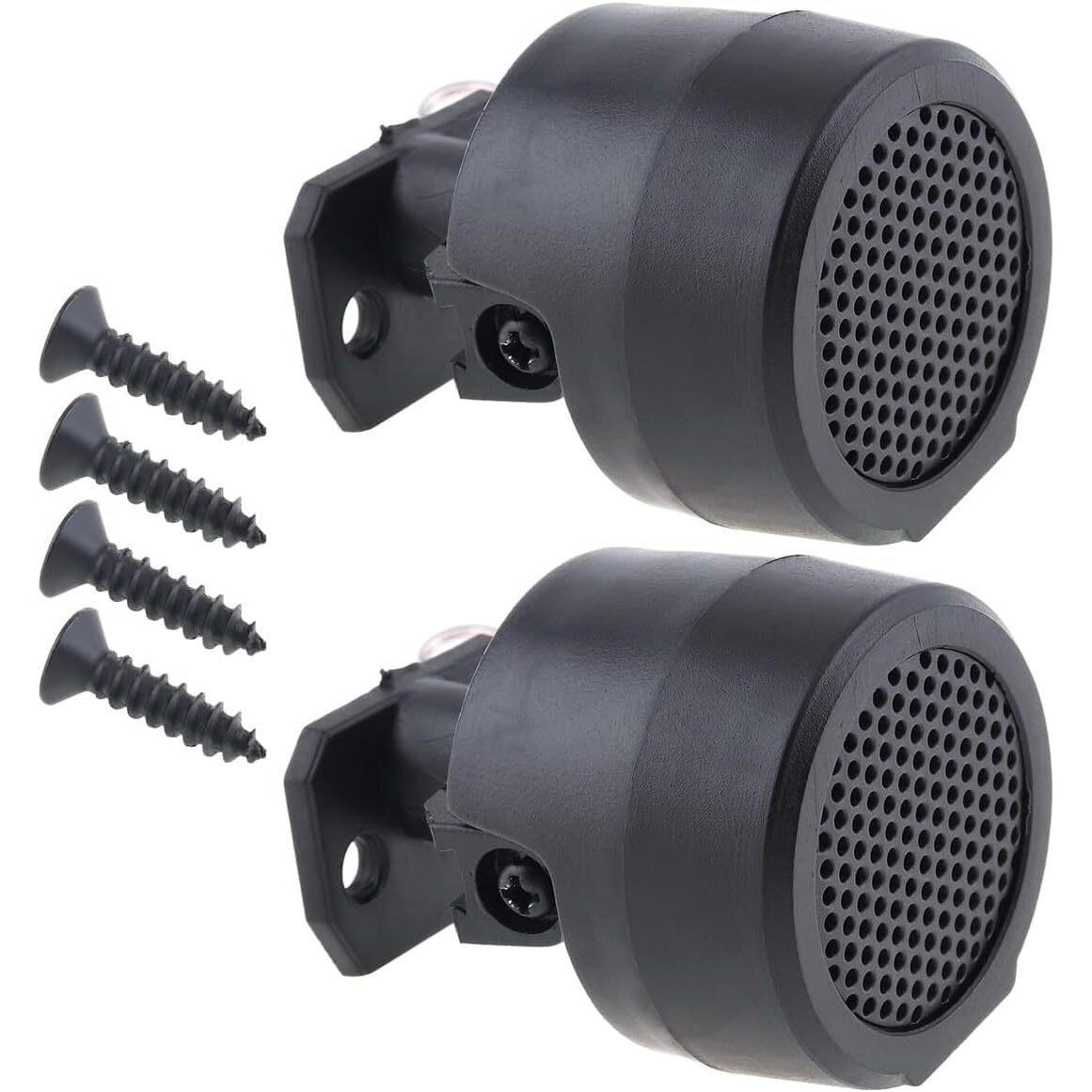 Drisentri 2Pcs Dome Tweeters, 12V 500W High Efficiency Car Stereo Speakers, Tp-006A Mini Dome Tweeter Speakers For Car Audio System Accessories