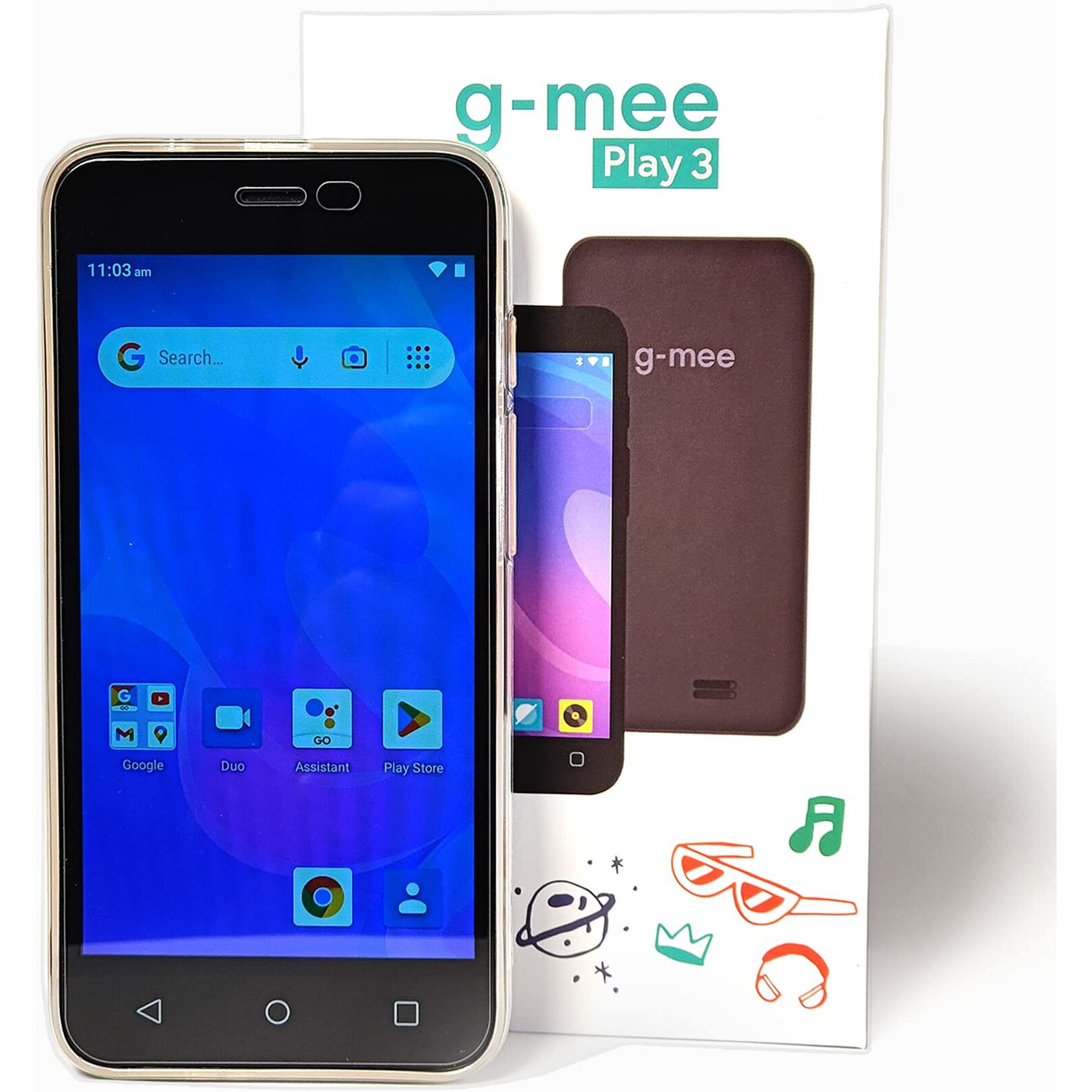 G-Mee Play 3-Smartplayer (Not A Smartphone) For Kids- Android Ipod, Mp3 Player With Bluetooth And Wifi, Spotify Player, Music Player, Mp4 Player & More -Kids' Safe Device W/Parental Controls