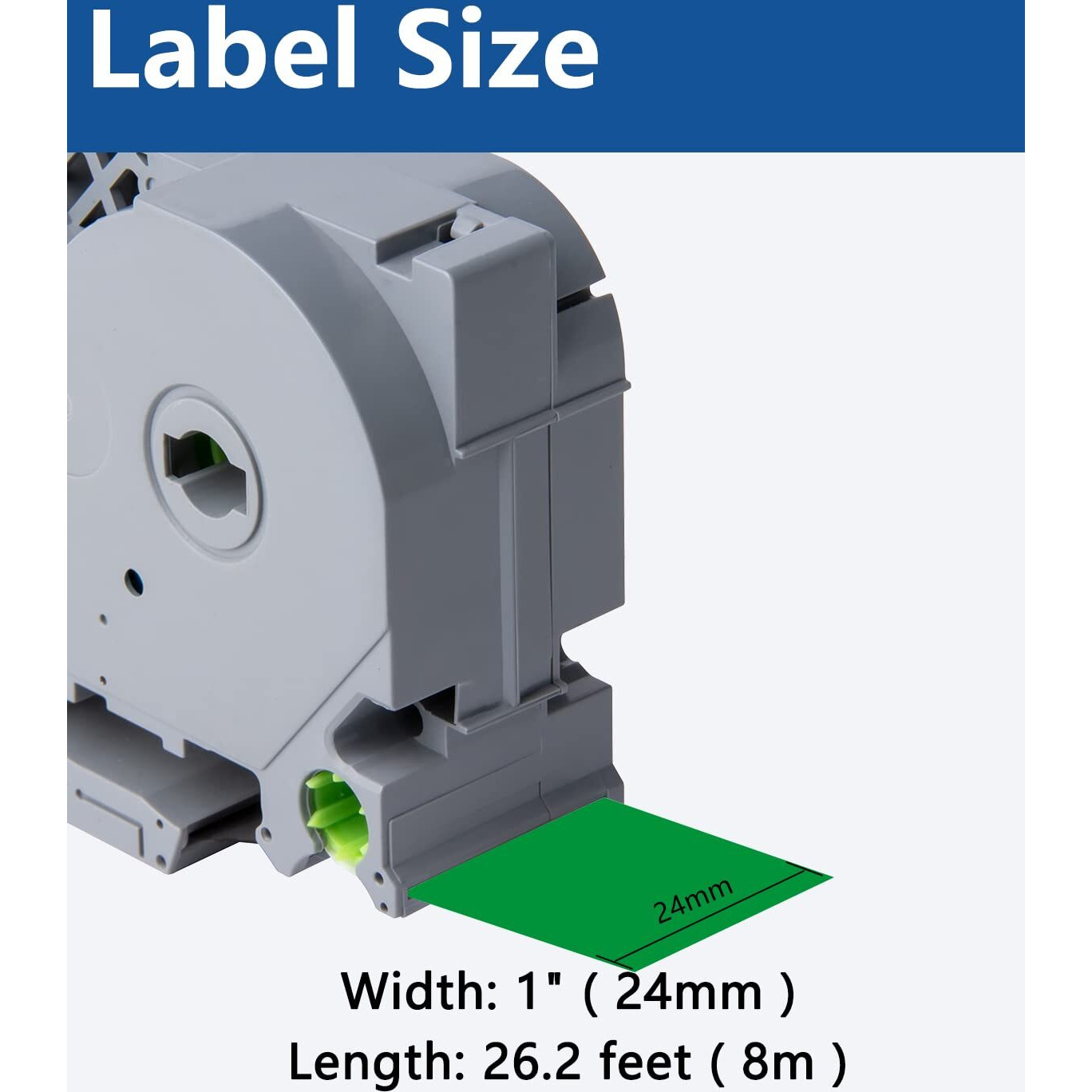 Msudoku Tze Tz Tape 24Mm 0.94 Laminated Green Compatible For Brother P Touch Label Maker Tape Tze-751 Tze751 Label Tape For Pt D600 D610 P710Bt P910Bt, Black On Green, 0.94 Inch X 26.2 Feet, 3-Pack