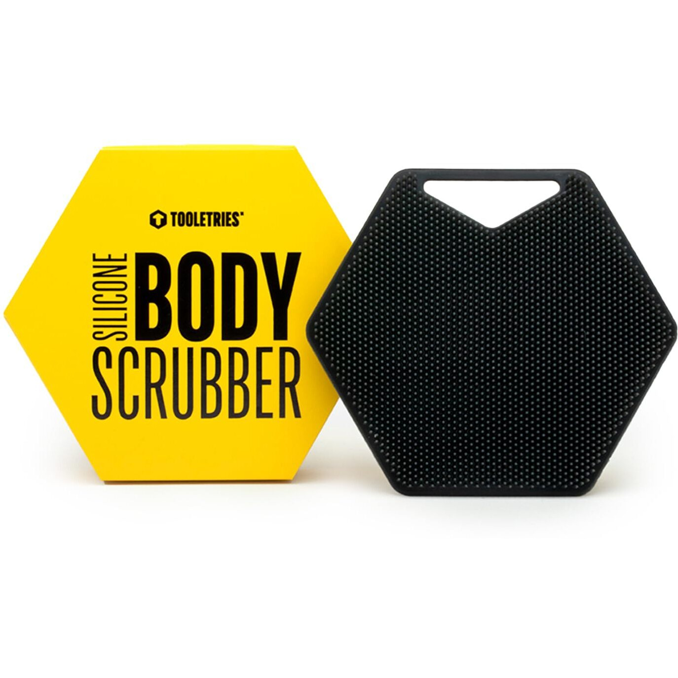 Tooletries - Body Scrubber - Silicone Exfoliating Scrubber - Bathroom & Shower Accessories For Men, Travel Essentials For Men - Durable & Long Lasting Body Wash Scrubber For Men - Charcoal