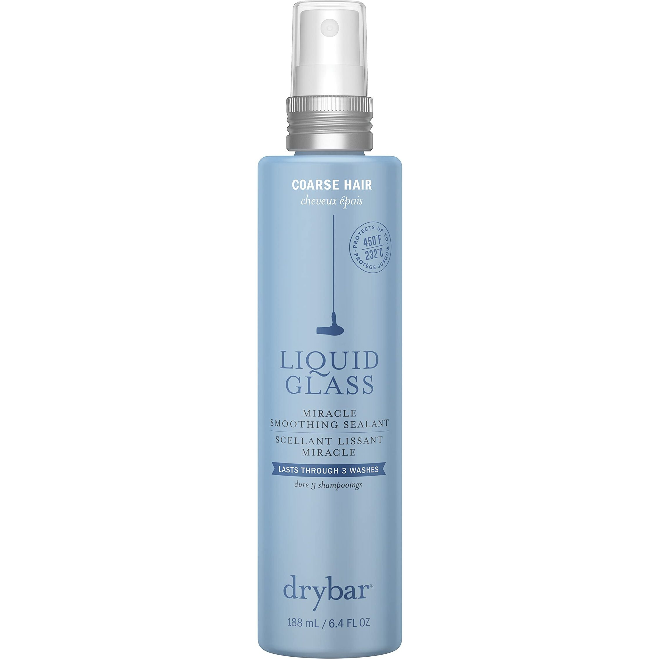Drybar Liquid Glass Moisture-Rich Miracle Smoothing Sealant For Coarse Hair | Heat Protectant For Hair, Lasts Through 3 Washes For Long-Lasting Frizz Resistance And High-Shine Finish