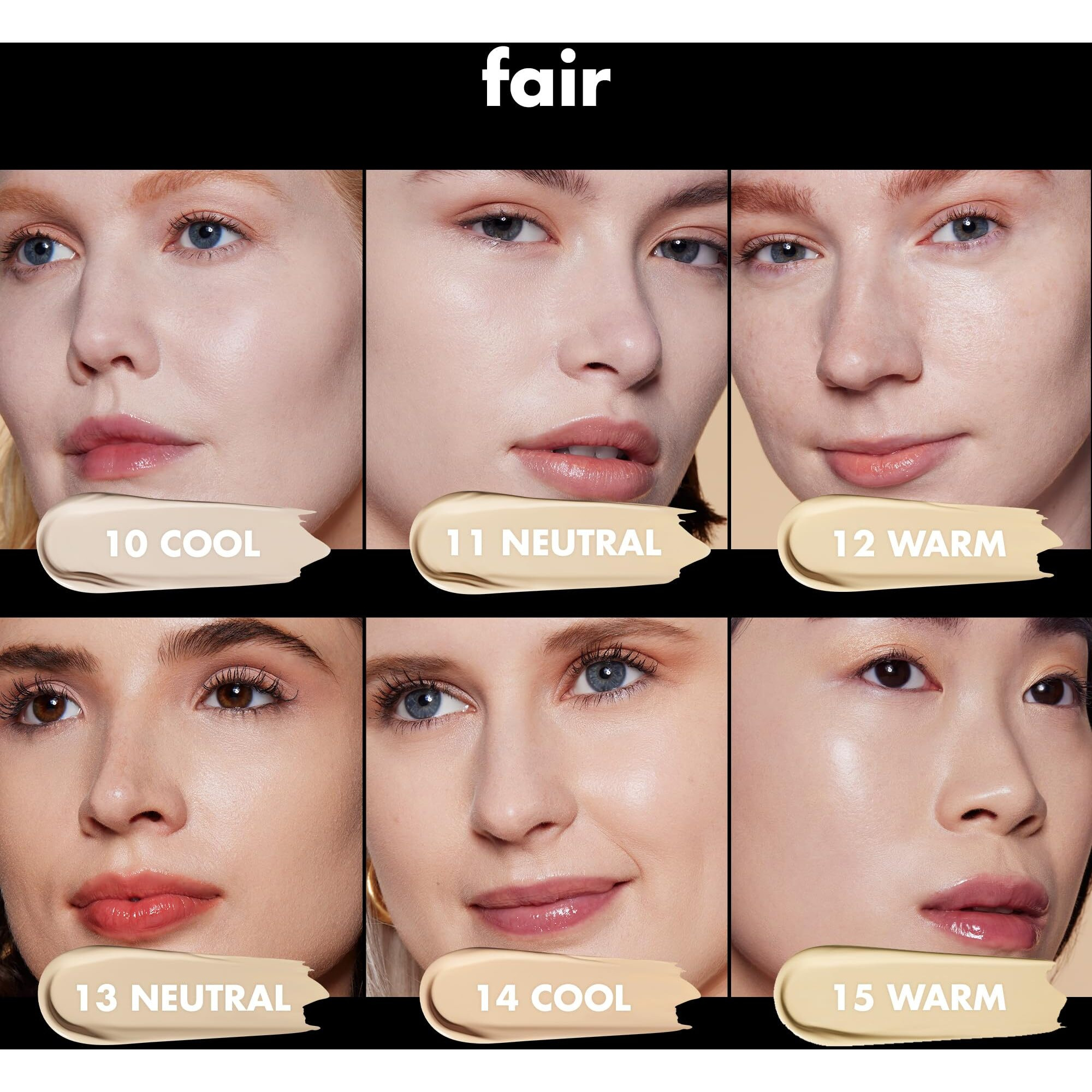 E.L.F. Soft Glam Foundation, Medium Coverage, Long-Lasting & Buildable Foundation For A Smooth, Satin Finish, Vegan & Cruelty-Free, 13 Fair Neutral