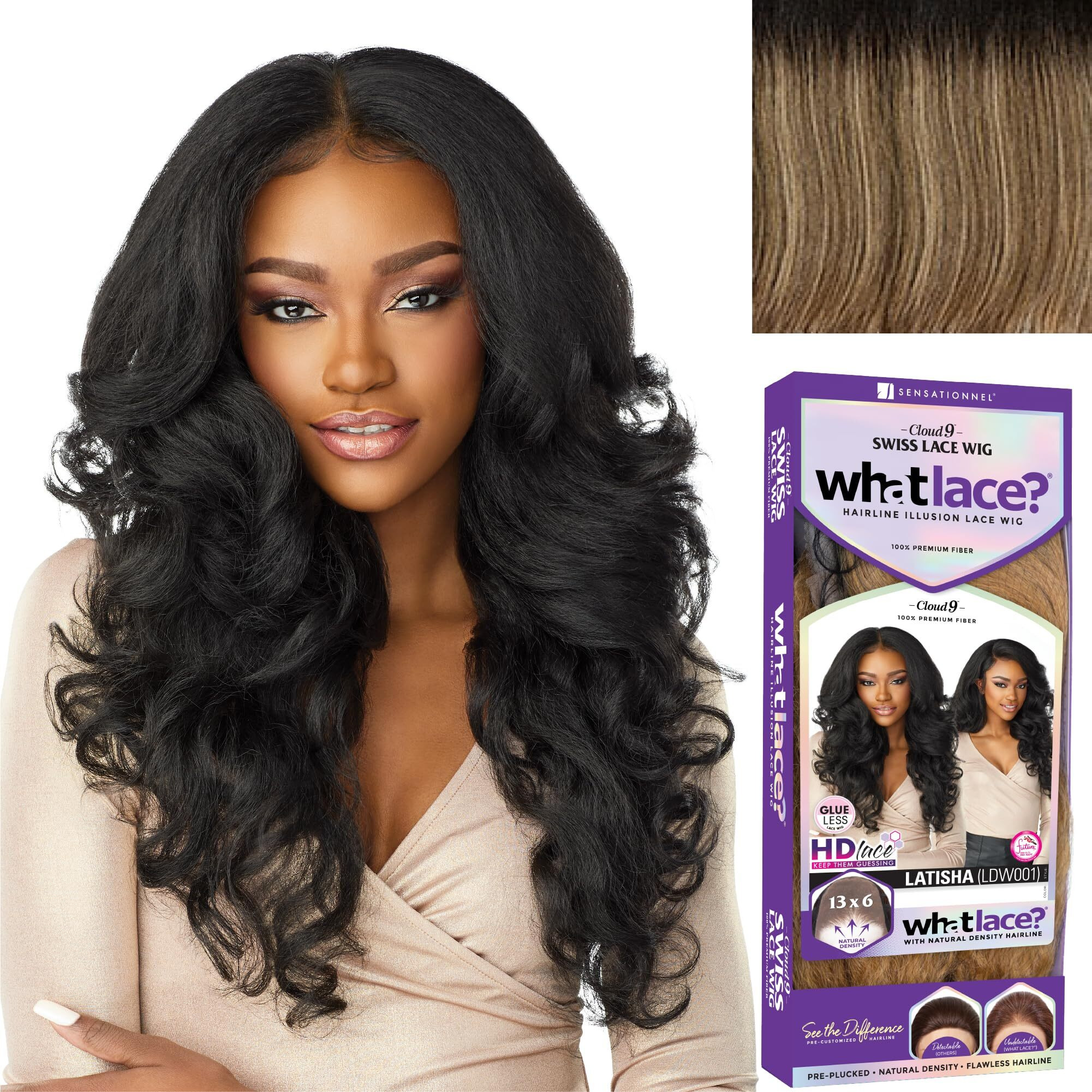 Sensationnel What Lace 13X6 Wigs - Latisha Synthetic Wig Cloud 9 With Preplucked Hairline Hd Lace - Whatlace Latisha (Flamboyagesand)