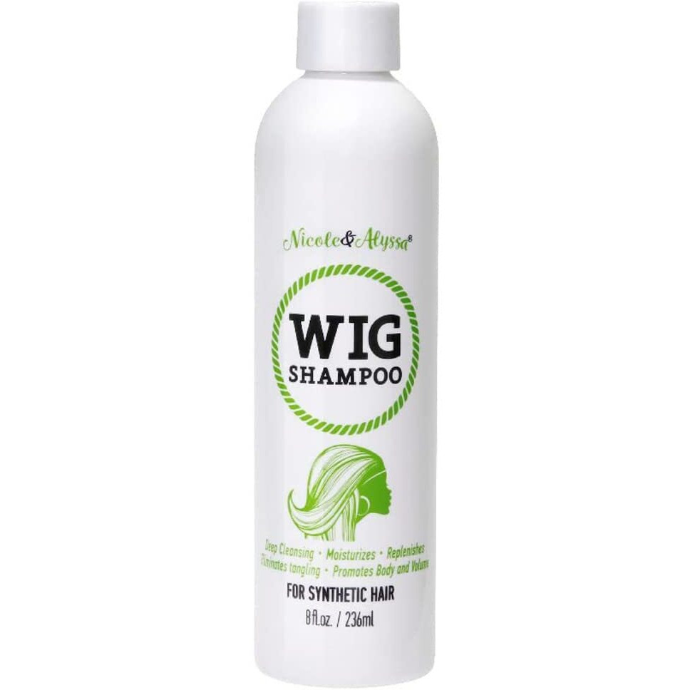 Nicole & Alyssa - Wig Shampoo For Synthetic Hair 8Oz - Soak & Rinse, Deep Cleansing, Revitalizes, Moisturizes, Detangles (Pack Of 1)