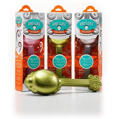 Knot Genie - Genie Supreme Detangling Brush, Soothing Silver