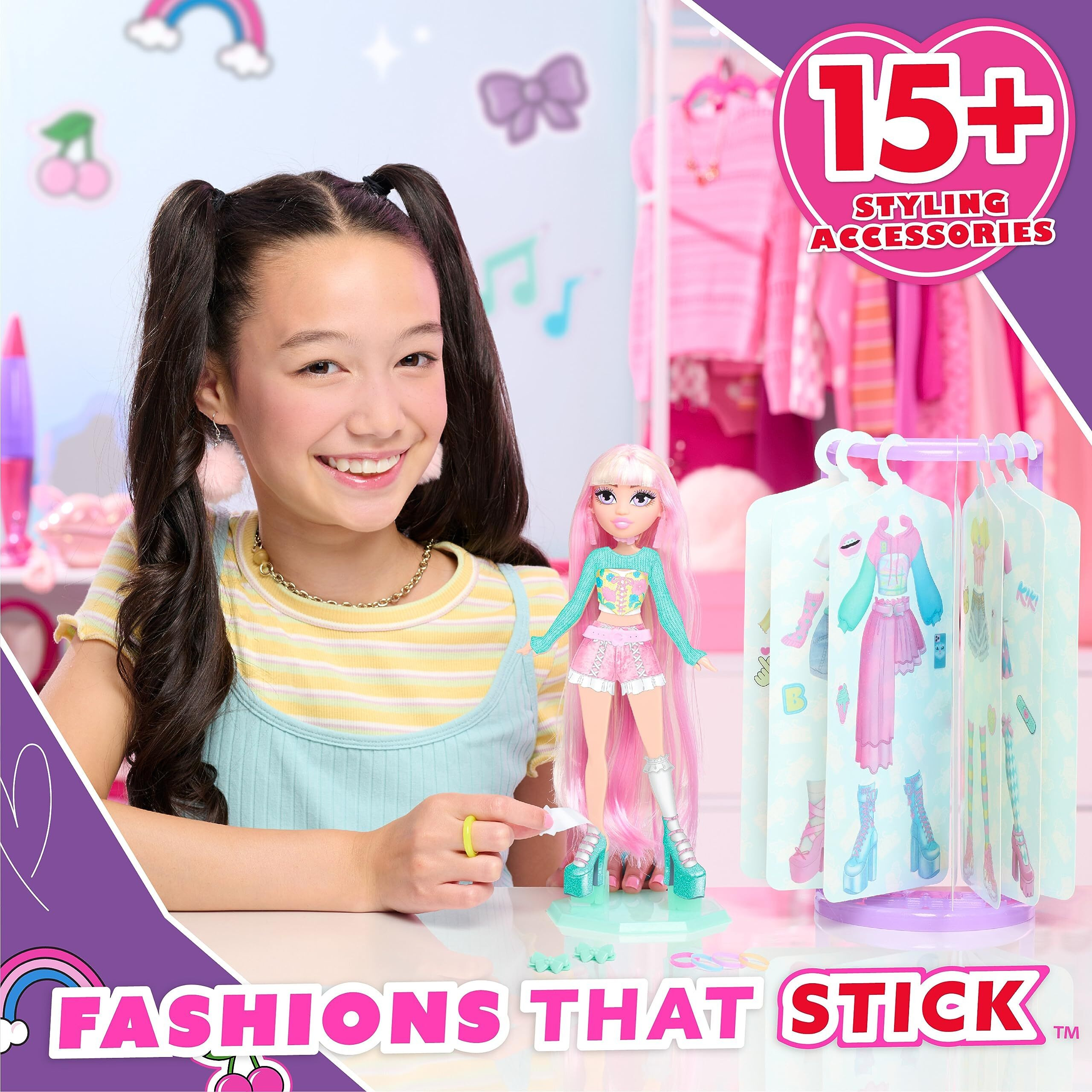 Just Play Style Bae Kiki 10-Inch Fashion Doll And Accessories, 31-Pieces, Kids Toys For Ages 4 Up
