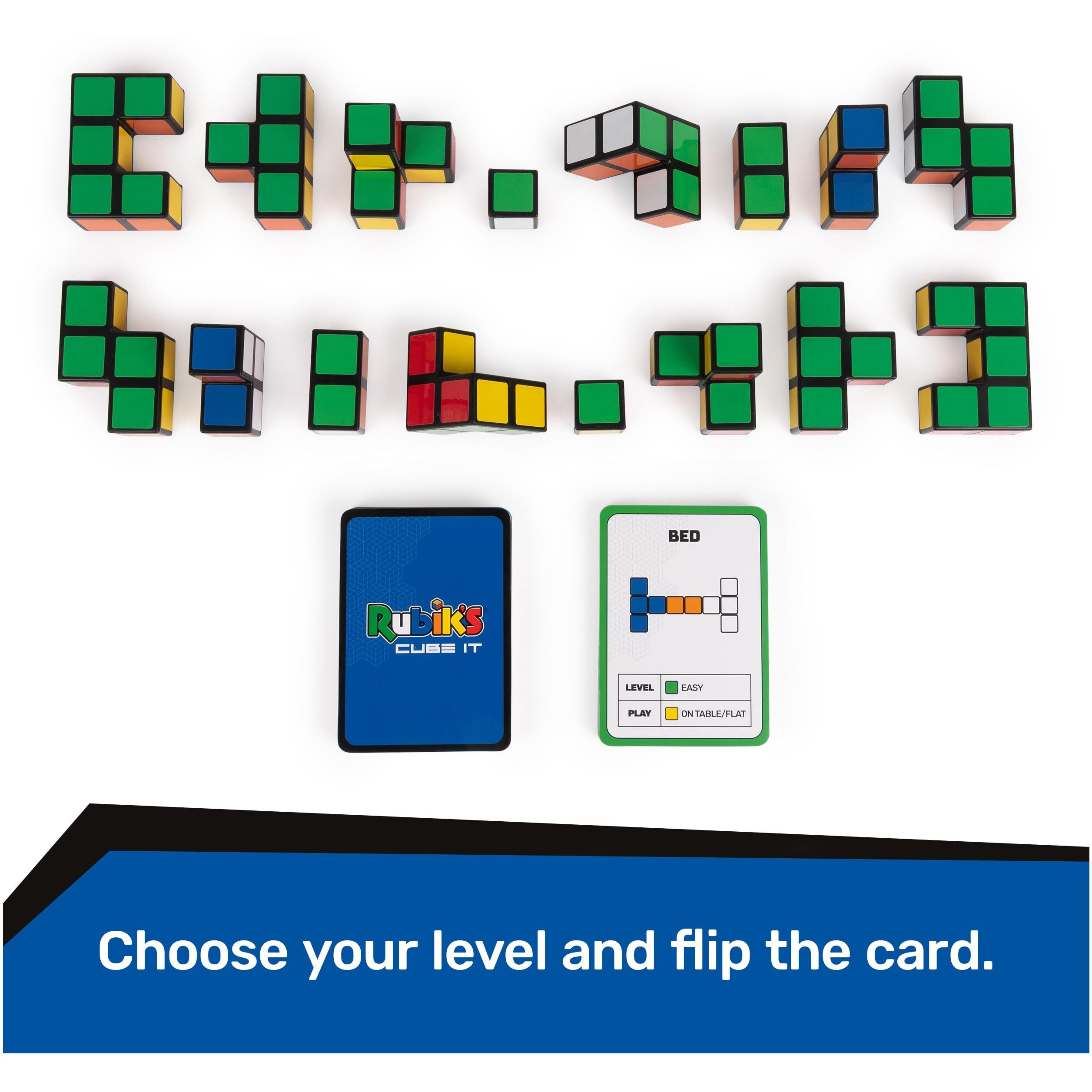 Rubik's Cube It, 2-Player 3D Puzzle Sequence Board Game Stress Relief Fidget Toy Activity Cube Travel Teen Gift Idea, For Adults & Kids Ages 7 And Up