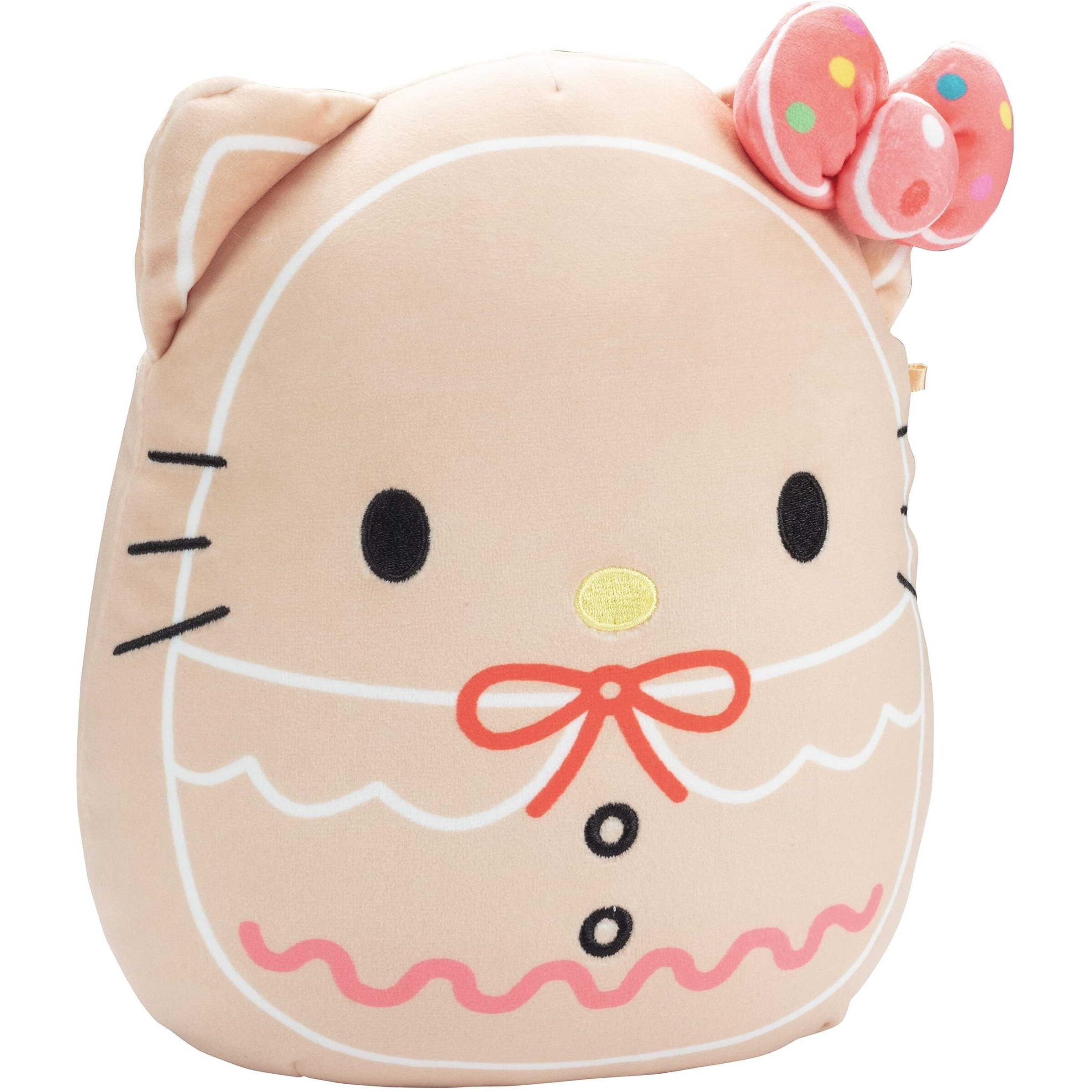 Squishmallows Original 8-Inch Hello Kitty Gingerbread Official Jazwares Christmas Plush - Collectible Soft & Squishy Sanrio Stuffed Animal Toy - Gift For Kids, Girls & Boys