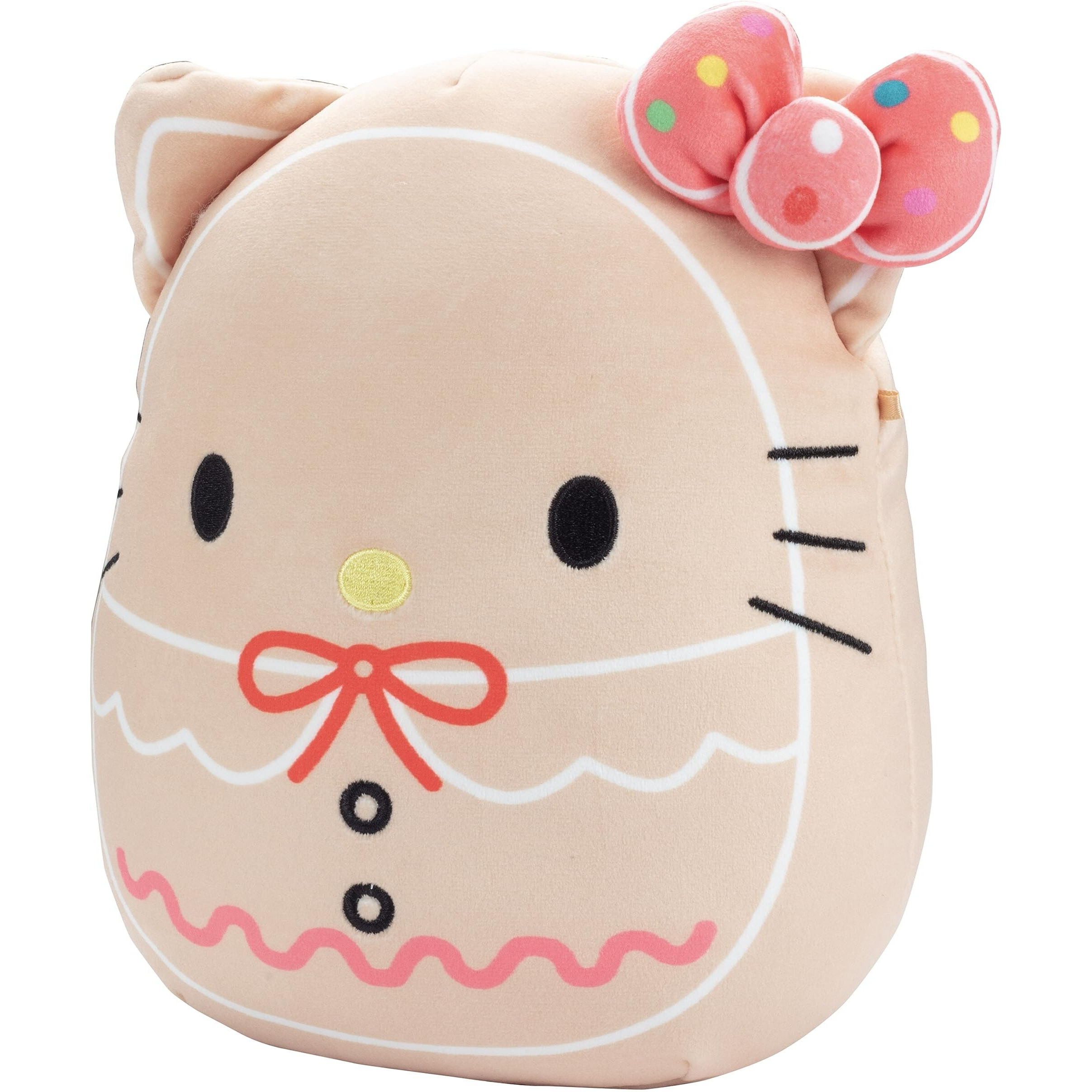 Squishmallows Original 8-Inch Hello Kitty Gingerbread Official Jazwares Christmas Plush - Collectible Soft & Squishy Sanrio Stuffed Animal Toy - Gift For Kids, Girls & Boys