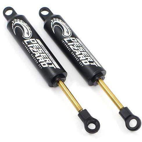 Yeah Racing 120Mm Desert Lizard Two Stage Internal Spring Damper Pair Black For Crawler