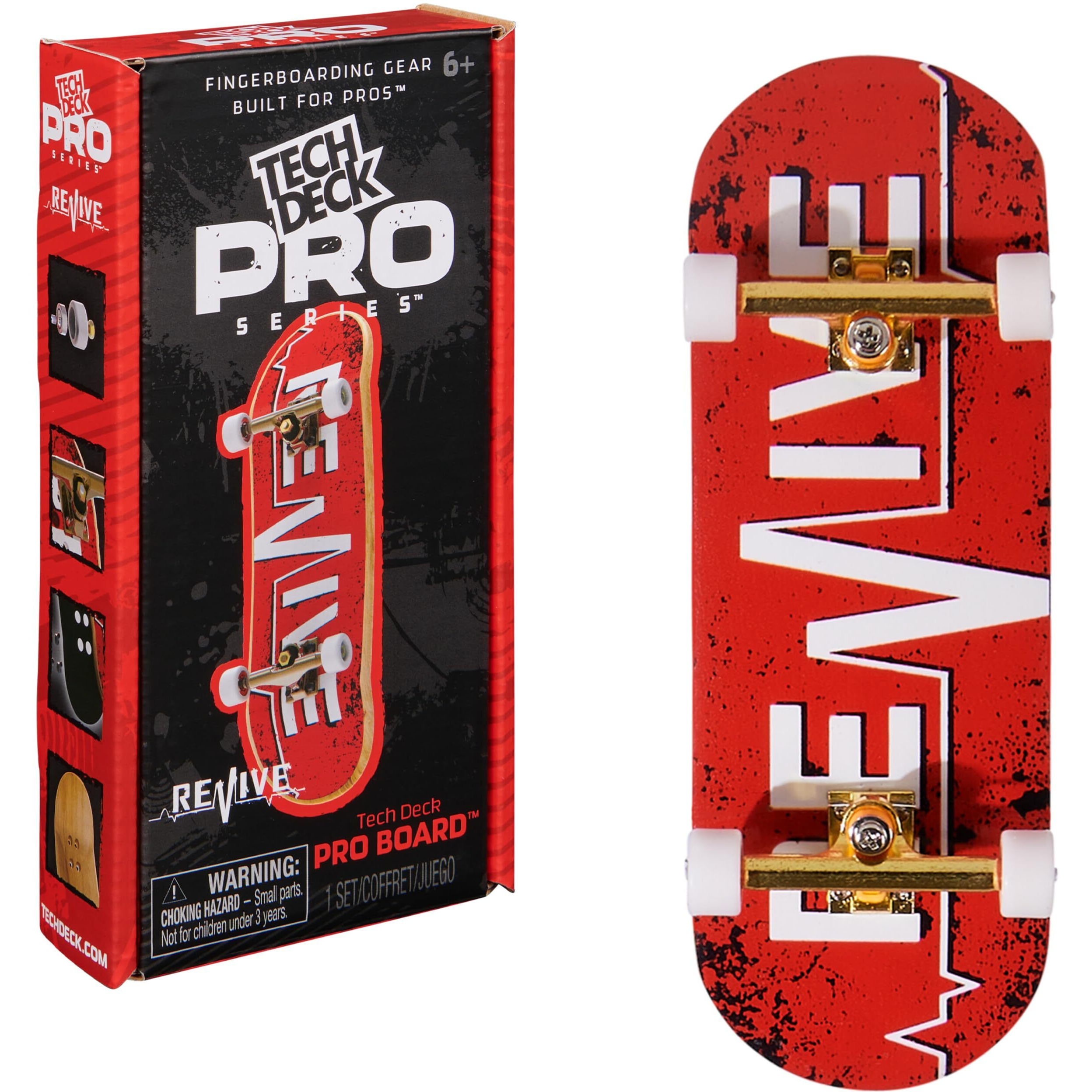 Tech Deck, Revive Pro Series Finger Board With Storage Display, Built For Pros Authentic Mini Skateboards, Kids Toys For Ages 6 And Up