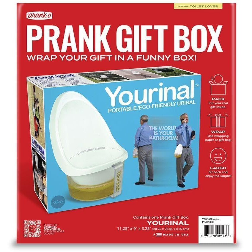 Prank Pack, Yourinal Prank Gift Box, Wrap Your Real Present In A Funny Authentic Prank-O Gag Present Box | Novelty Gifting Box For Pranksters