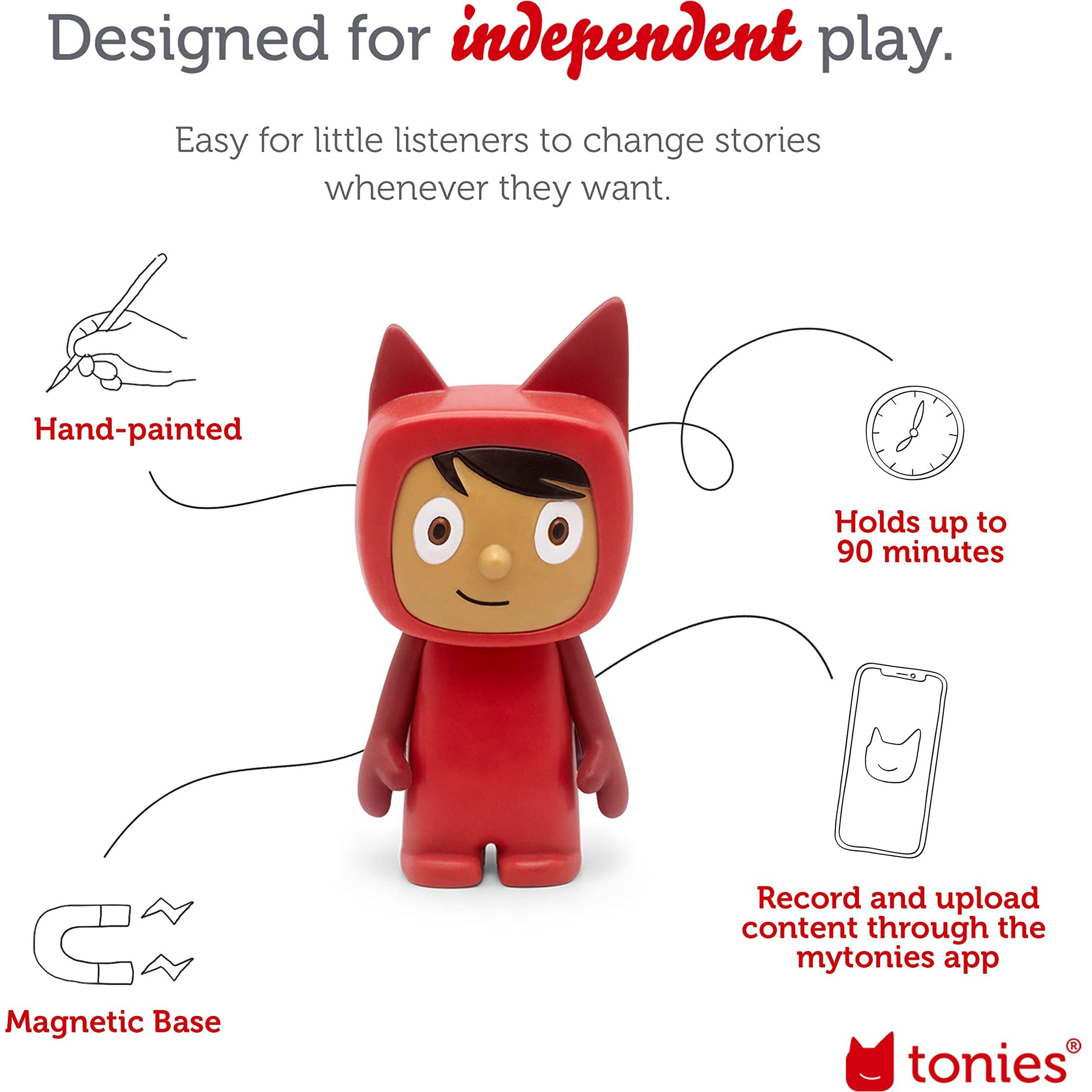 Tonies Creative Audio Character - Red/Medium