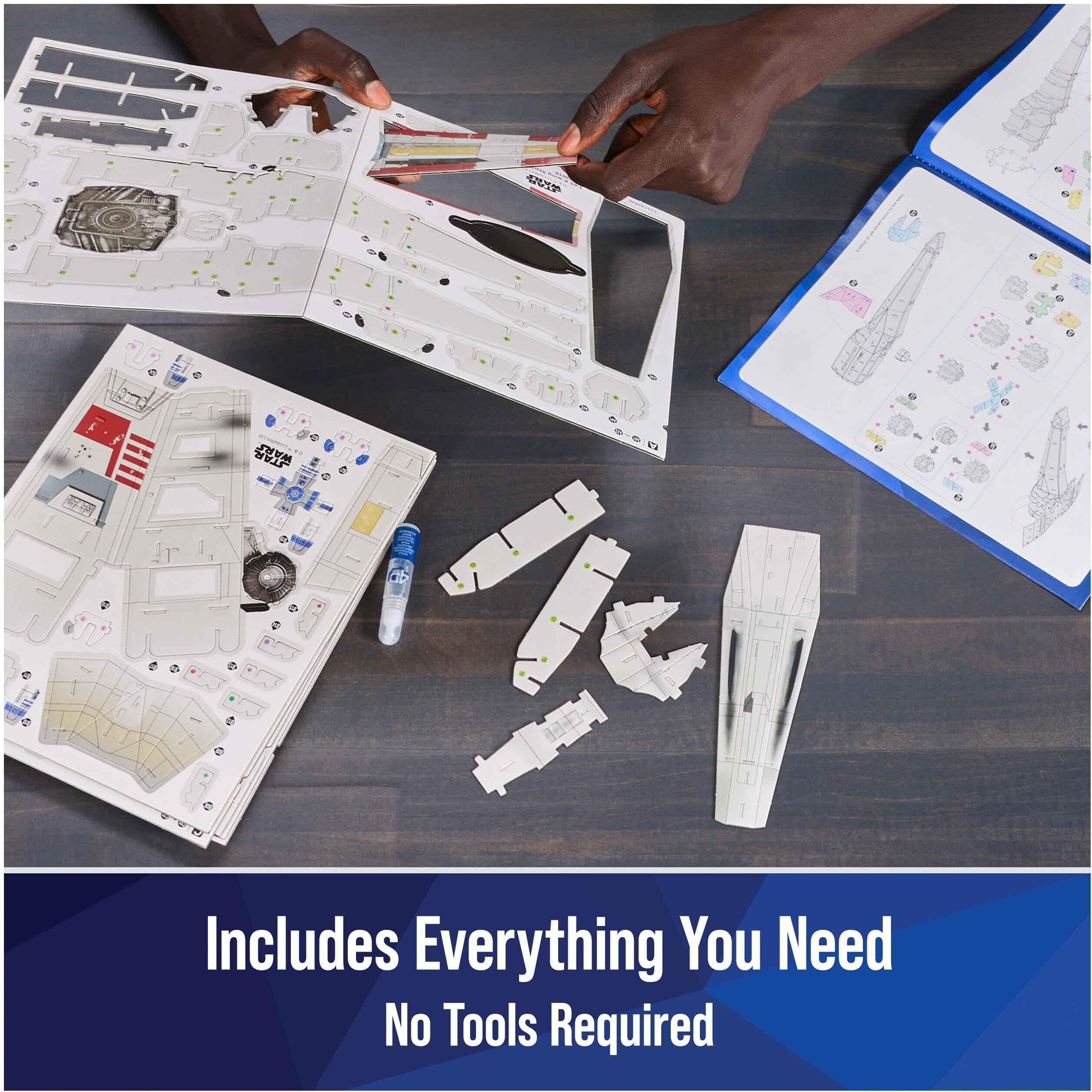 4D Build Star Wars T-65 X-Wing Starfighter 3D Model Kit, Star Wars Gifts, Star Wars Toys For Star Wars Fans & Collectors, Adults & Teens 12+