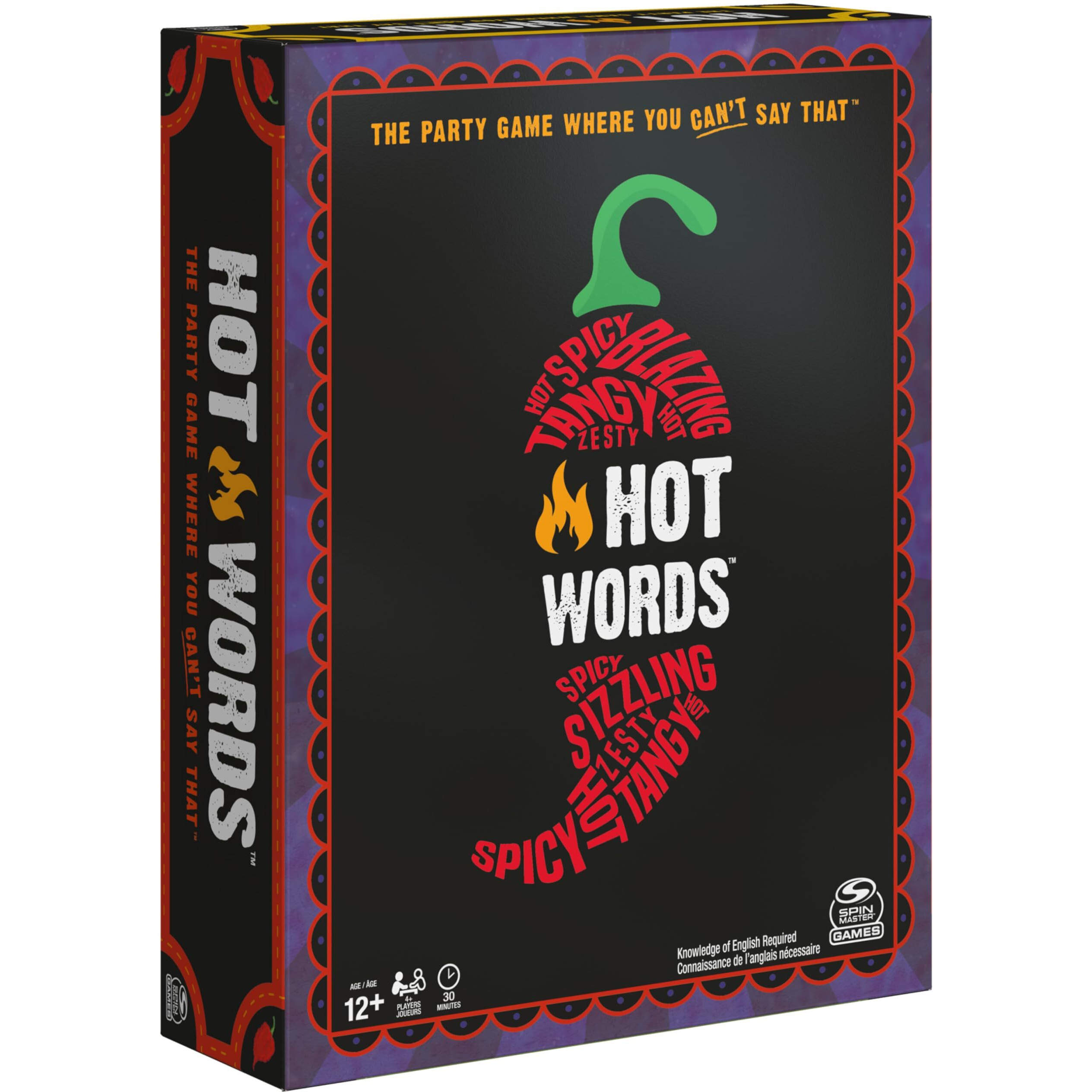 Spin Master Games Hot Words, Word Guessing Party Game, Board Game For Ages 12 & Up, By Spin Master