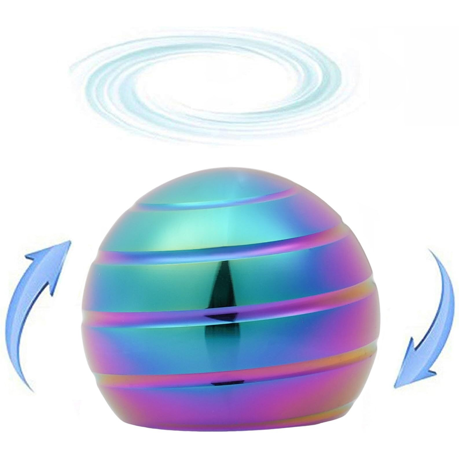 Desk-Kinetic-Toys Cool-Gadgets For Fidget Cool-Stuff Thing Game Toy For Adult Teen Children Kid, Stress Relief Optical-Illusion Gifts For Office School Home Man Women Christmas Spinning 180 Seconds