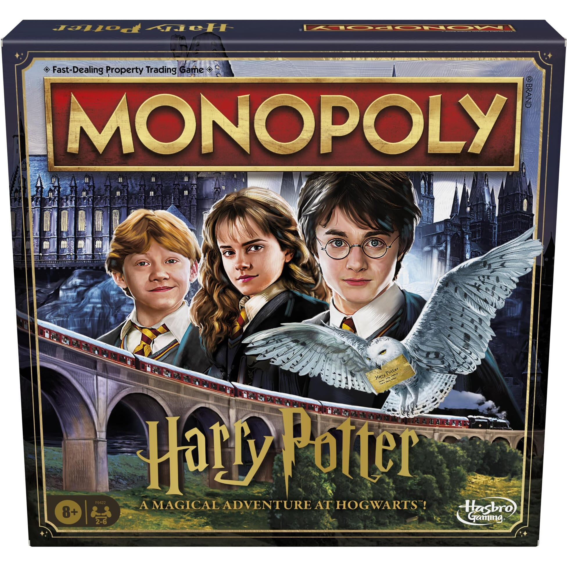 Monopoly Harry Potter Edition Board Game | A Magical Adventure At Hogwarts | Ages 8 And Up | 2 To 6 Players | Family Games | Gifts For Kids And Adults