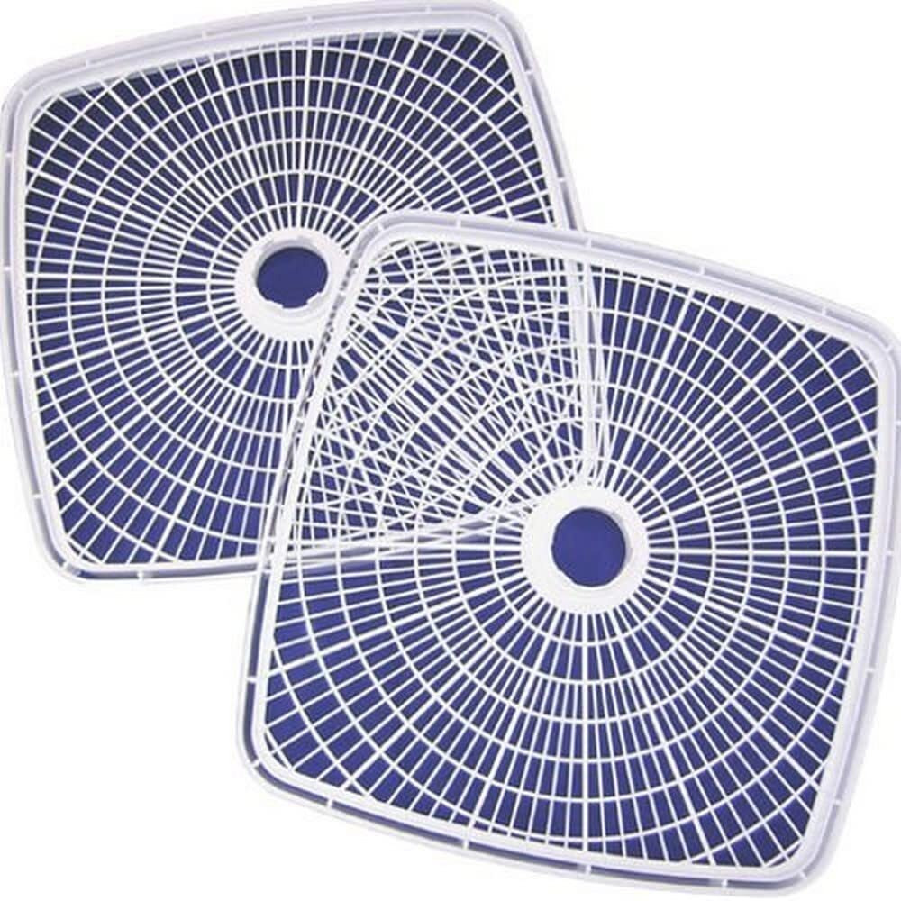 Nesco Sqt-2 Square 14 1/2" Speckled Plastic Add-A-Trays, Fd-80 Food Dehydrators, White