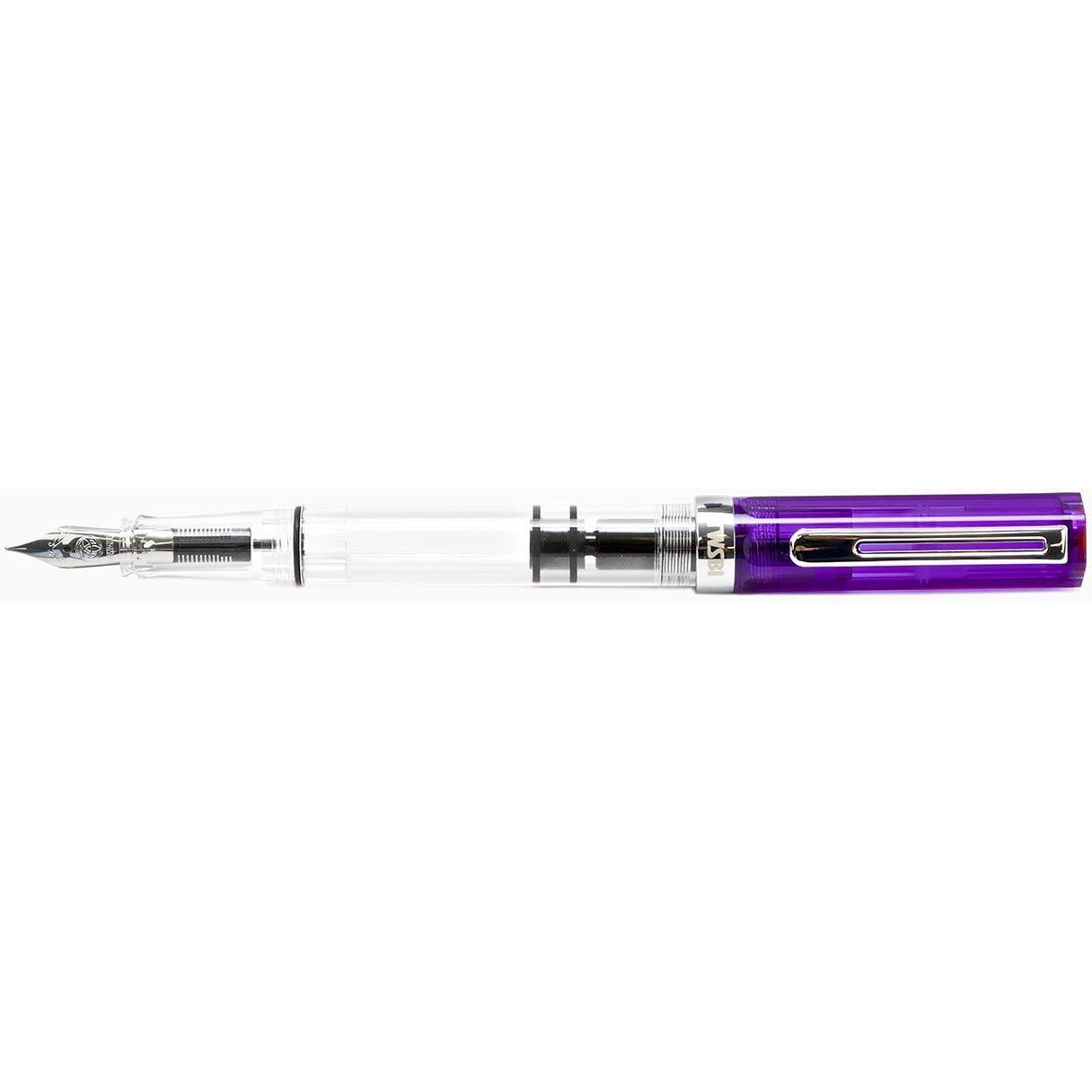 Twsbi Eco Transparent Purple Fountain Pen F Nib