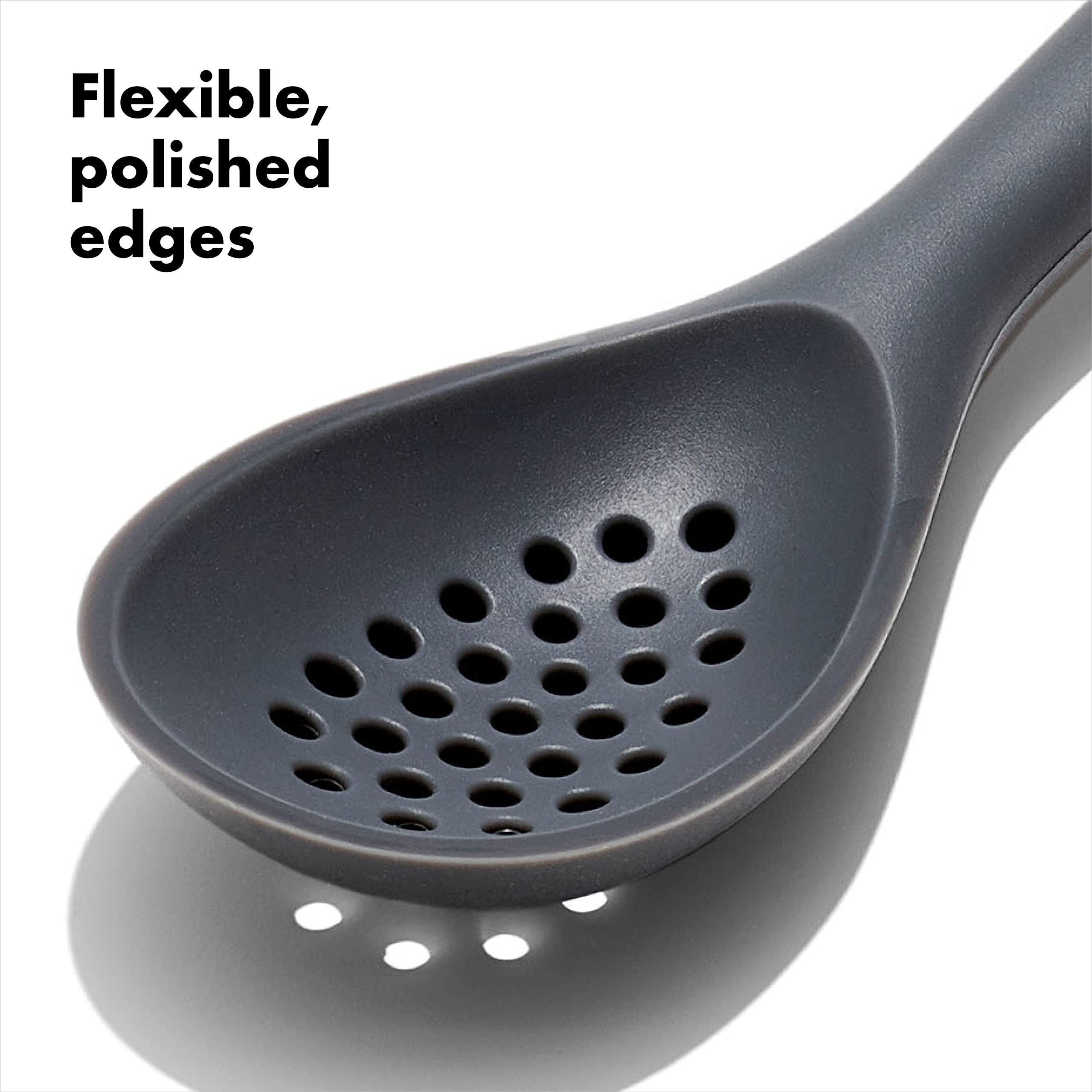 Oxo Good Grips Silicone Slotted Spoon, UsOne Size, Peppercorn