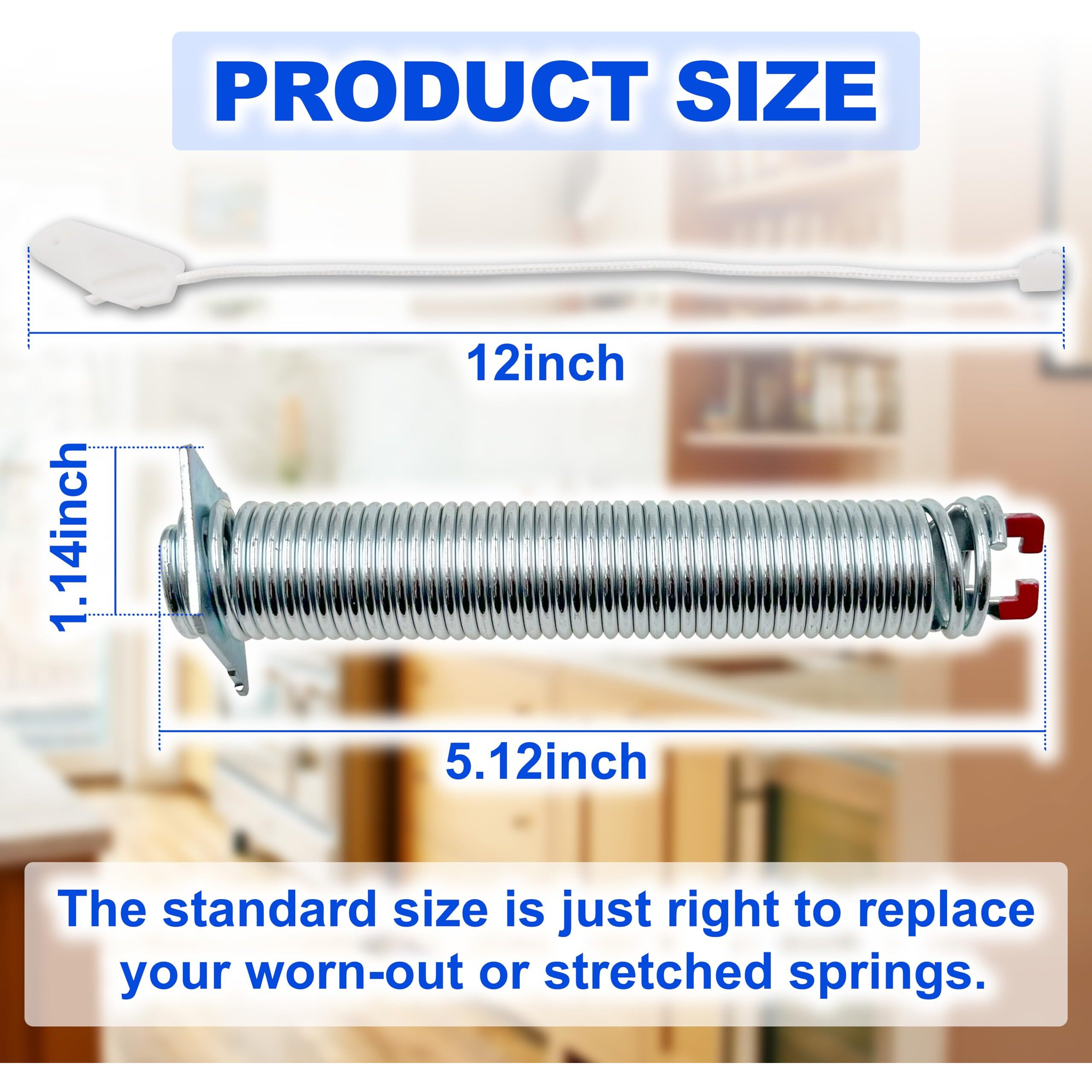 00754866 Dishwasher Door Spring Kit,Compatible With Bosch/Thermador/Gaggenau 754866 00623540, 00627230, 00659339, 00751392, 623540, 627230, 659339, 751392, Ps8770519, Ap5804978, 3279707, Ps8770519